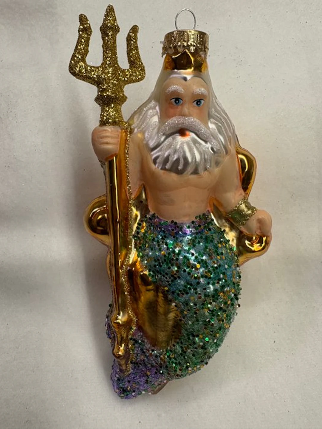 Krebs: Neptunes, handgemaakt. - Christmas figurine - Glass