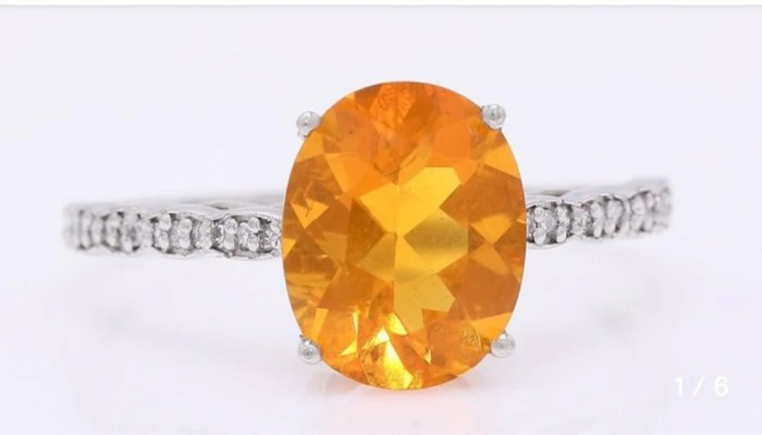 No reserve price - Ring Platinum - 1.67ct. tw. Opal - Diamond