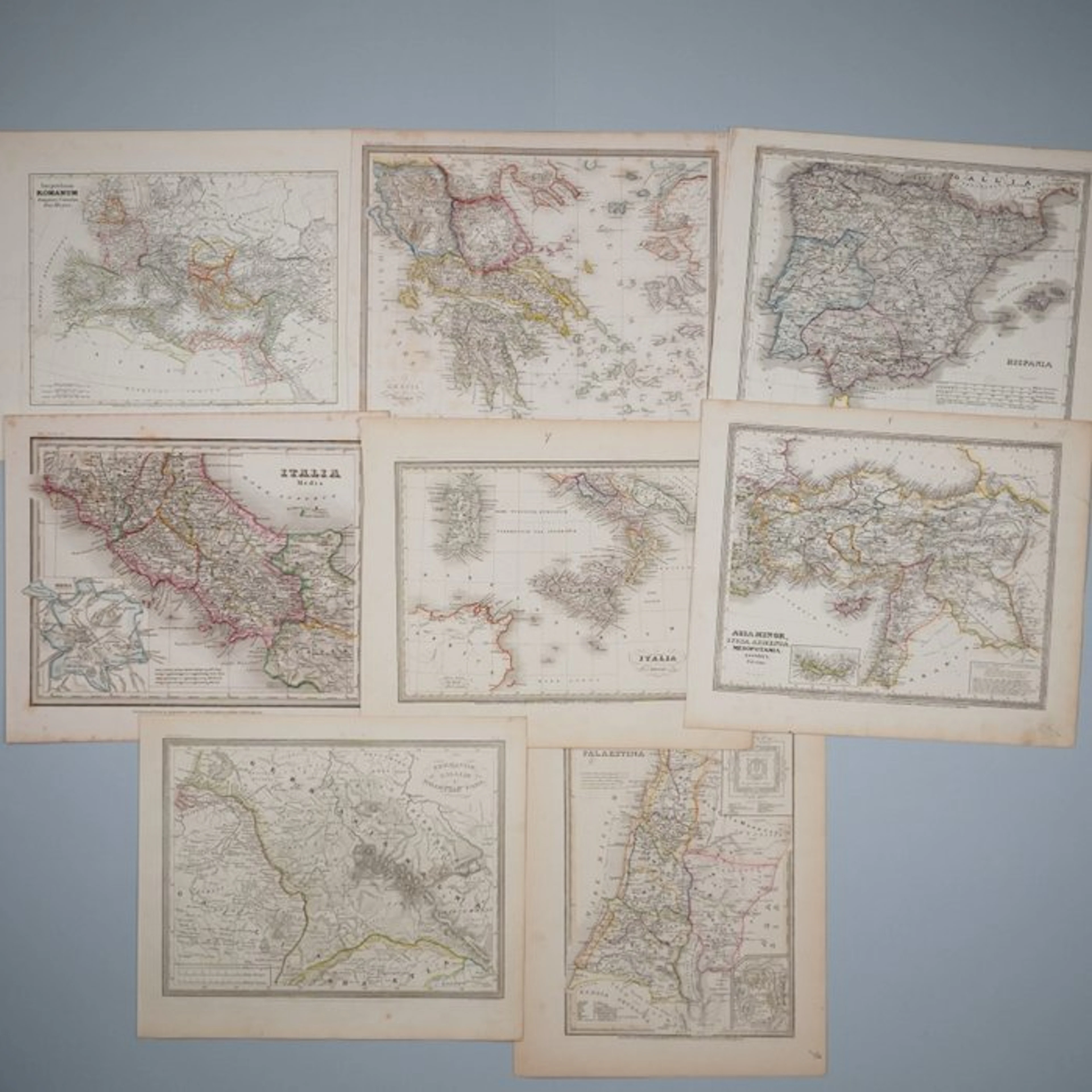 Ancient Geography - Set of 8 maps; Meyer - - - 1821-1850