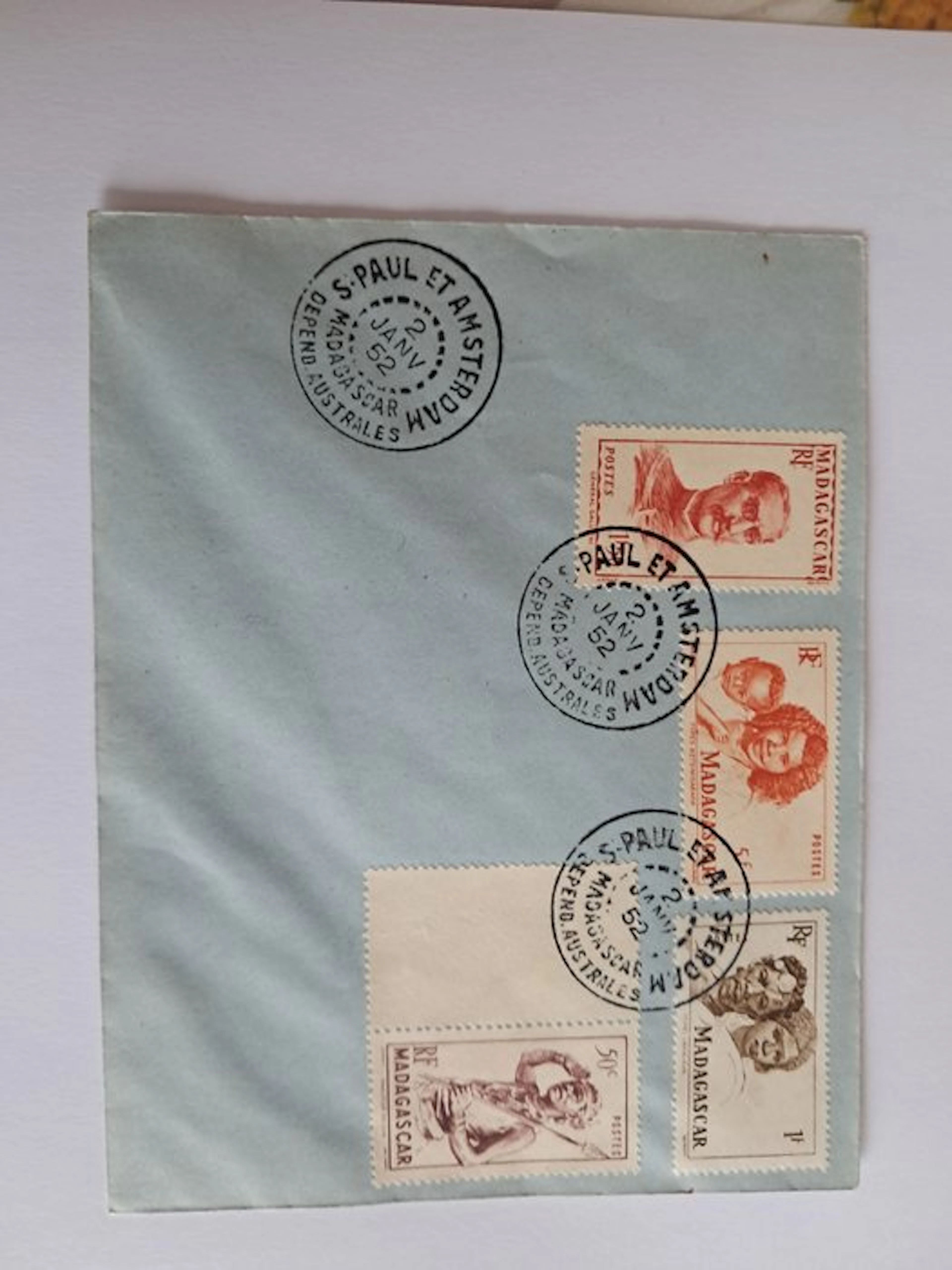 French Southern Territories - Two envelopes of work from January 2