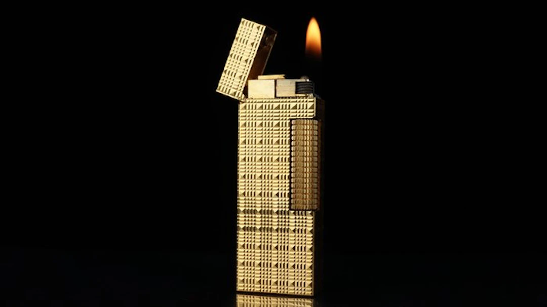 Dunhill - Tartan Pattern Rollagas Lighter - No reserve...