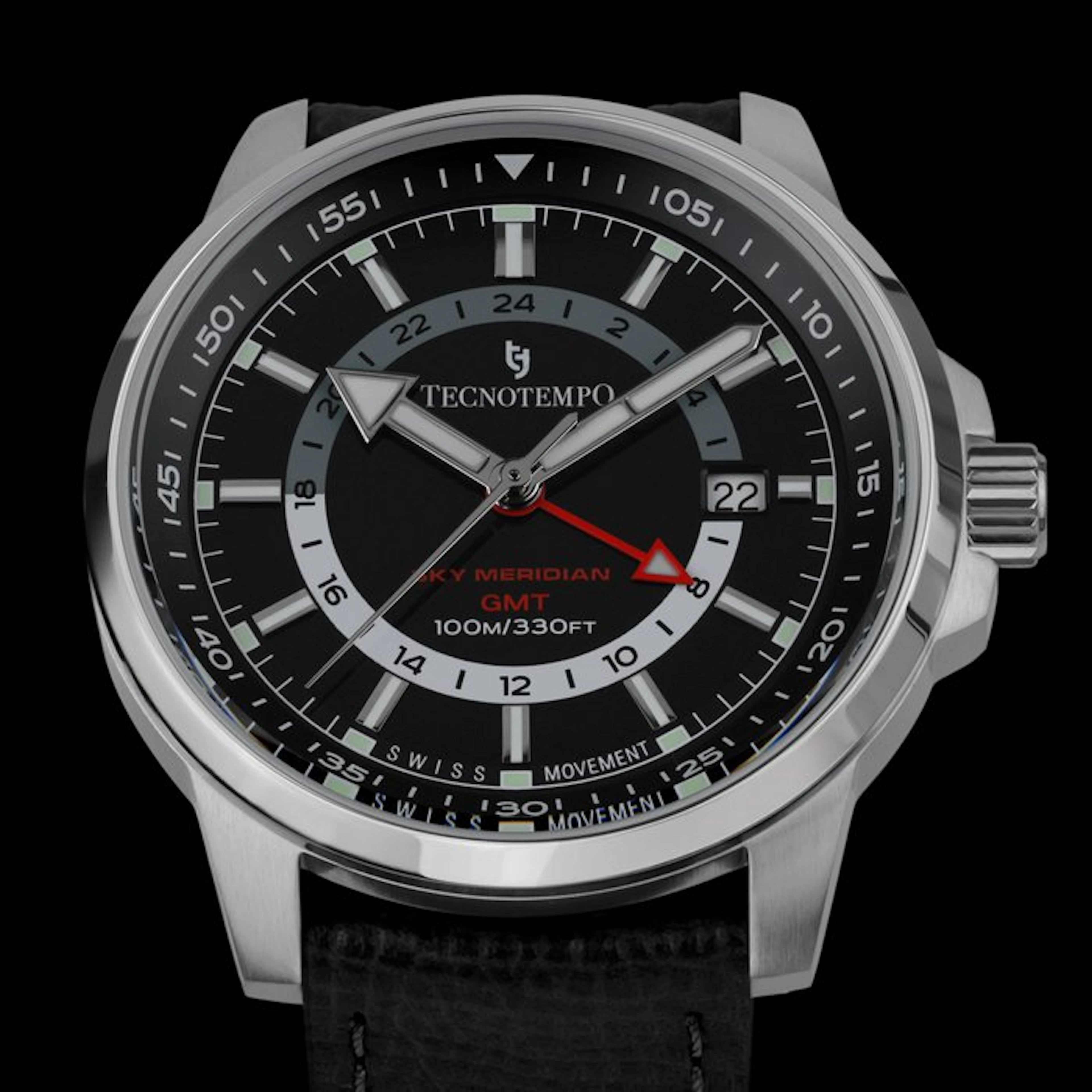 Tecnotempo - GMT - "Sky Meridian" - Swiss Movement...