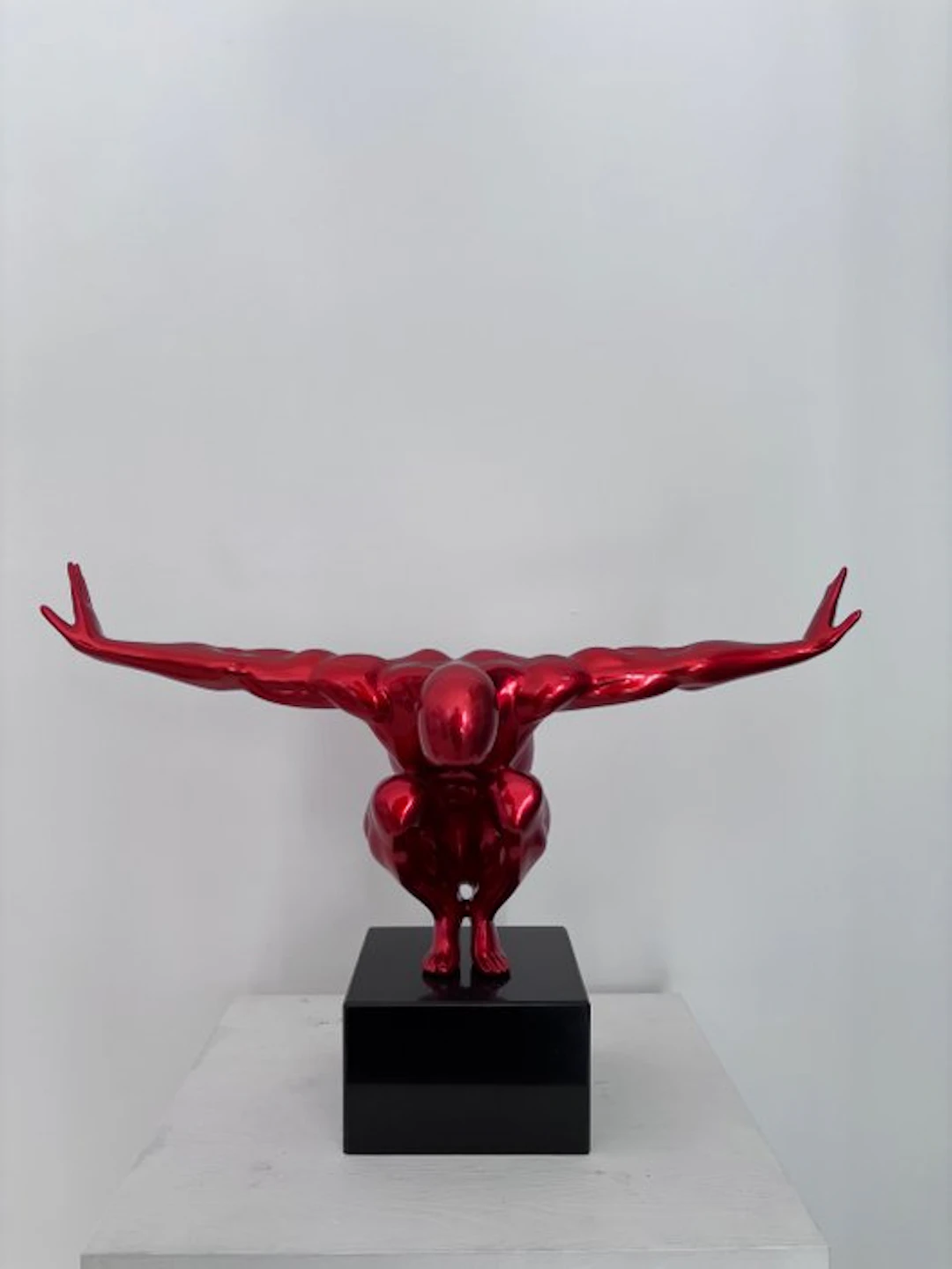 Sculpture, Atleta - 32 cm - Resin, Marble