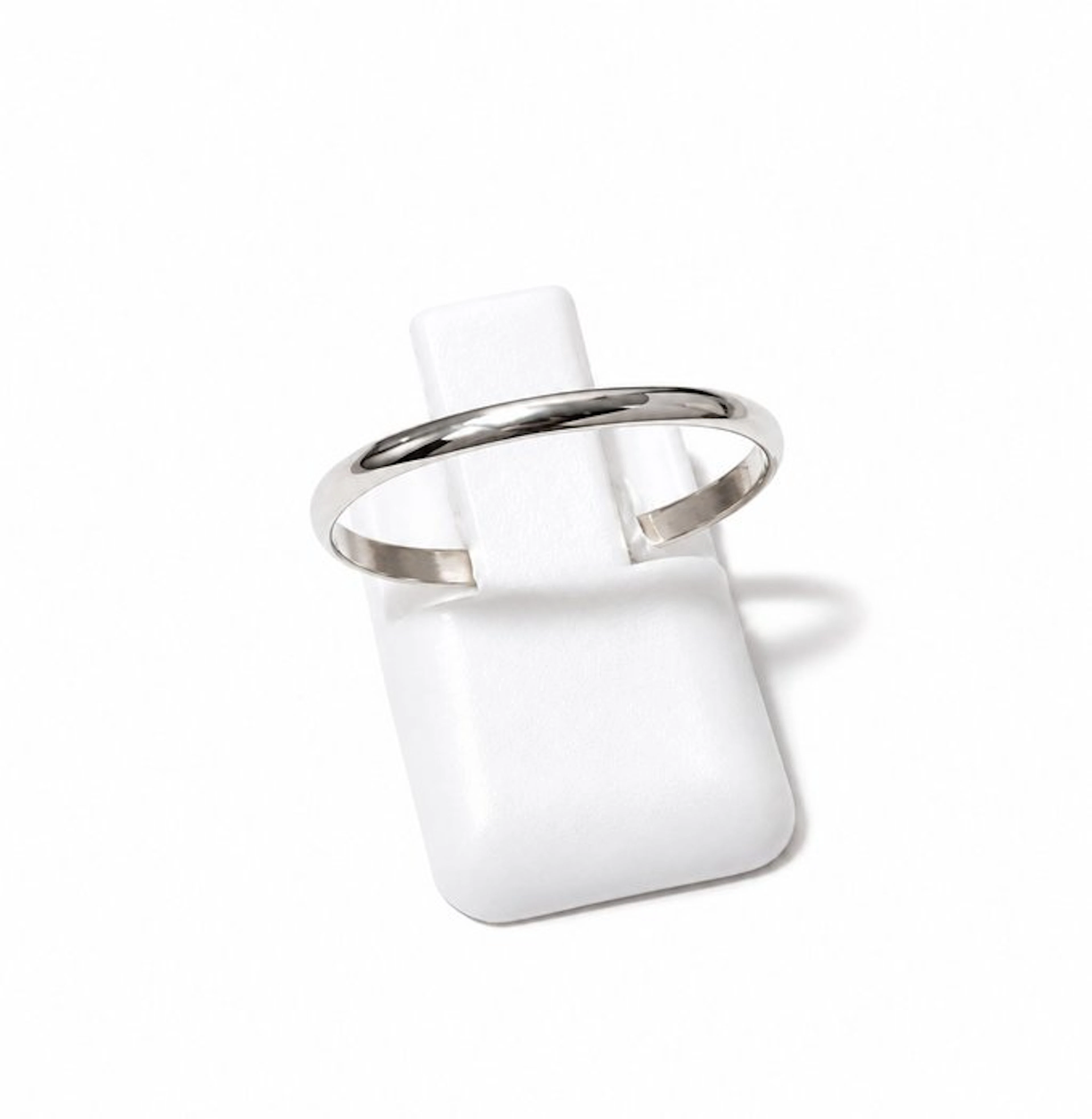 No reserve price - Ring - 18 kt. White gold - ring size 20 - 0.9/1 g