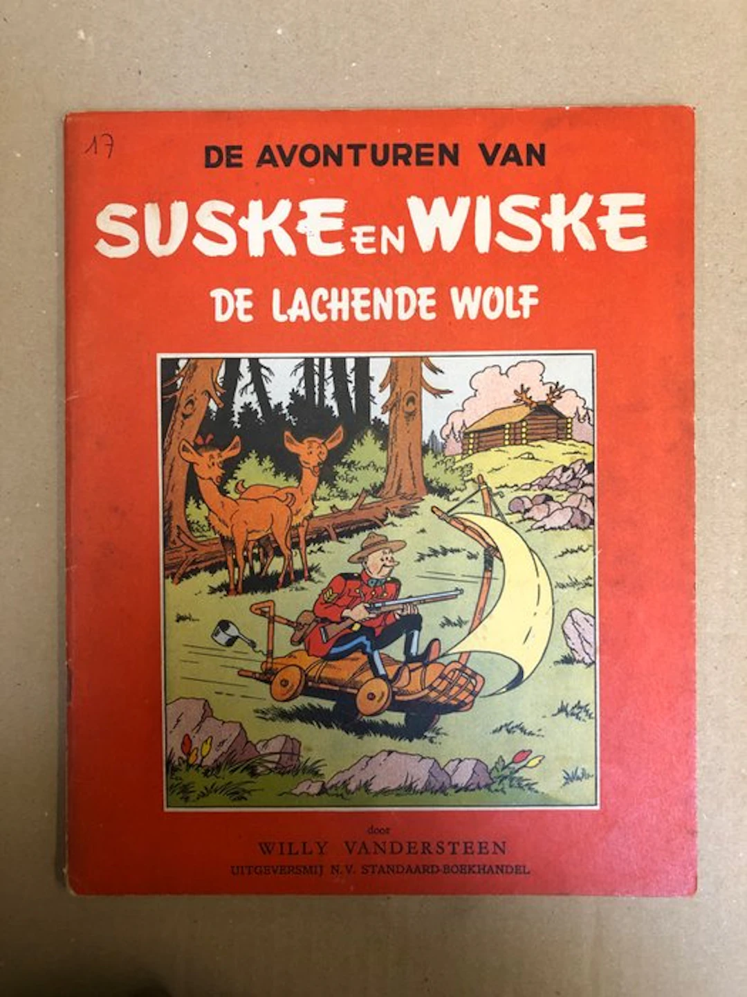 Suske en Wiske RV-17 - De lachende wolf - 1 Album - First edition - 1953