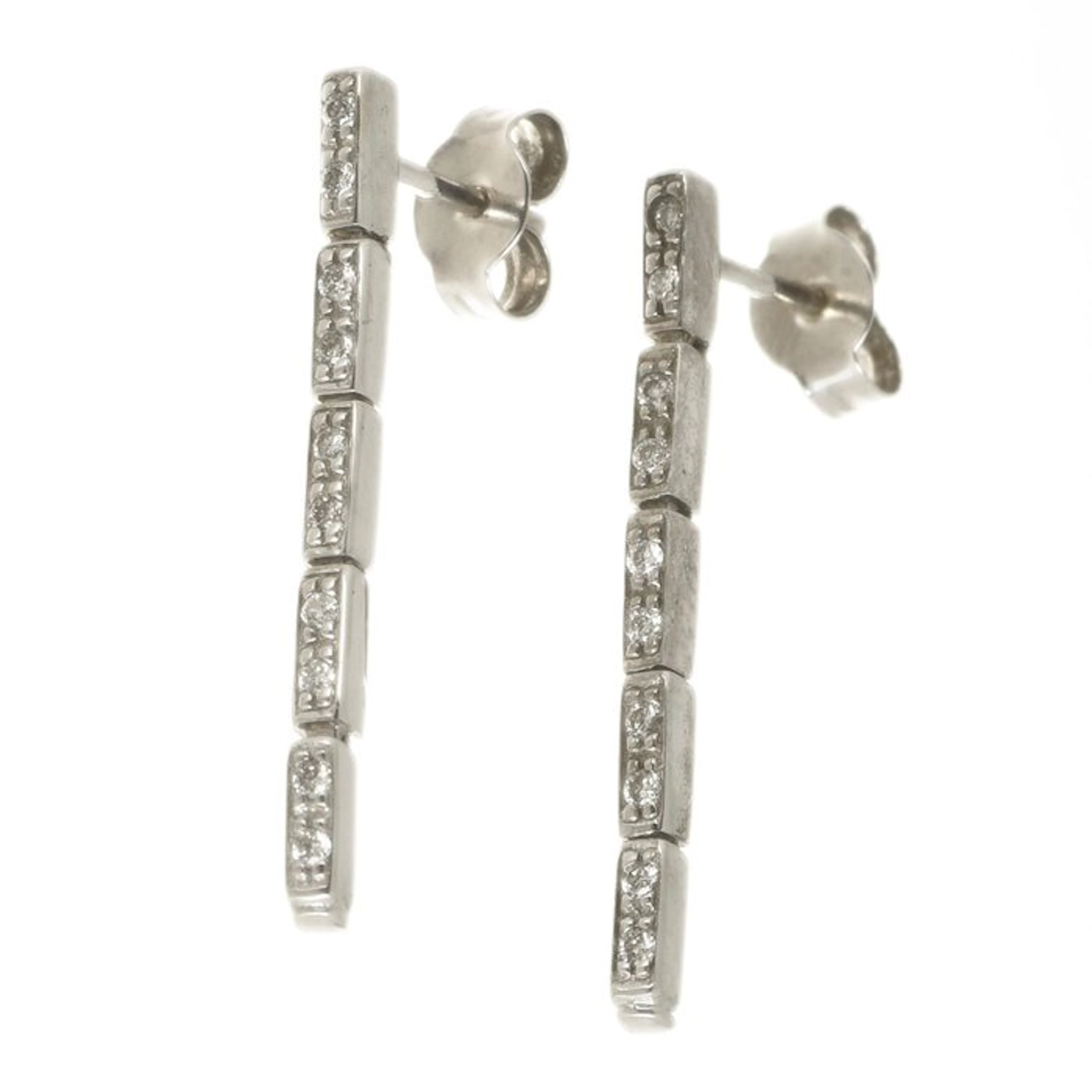 Earrings - 18 kt. White gold Diamond (Natural)