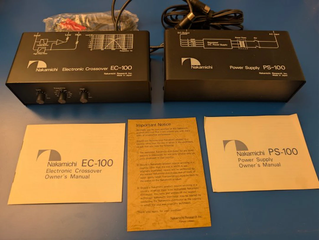 Nakamichi - EC-100 Electronic Crossover & PS-100 Power...