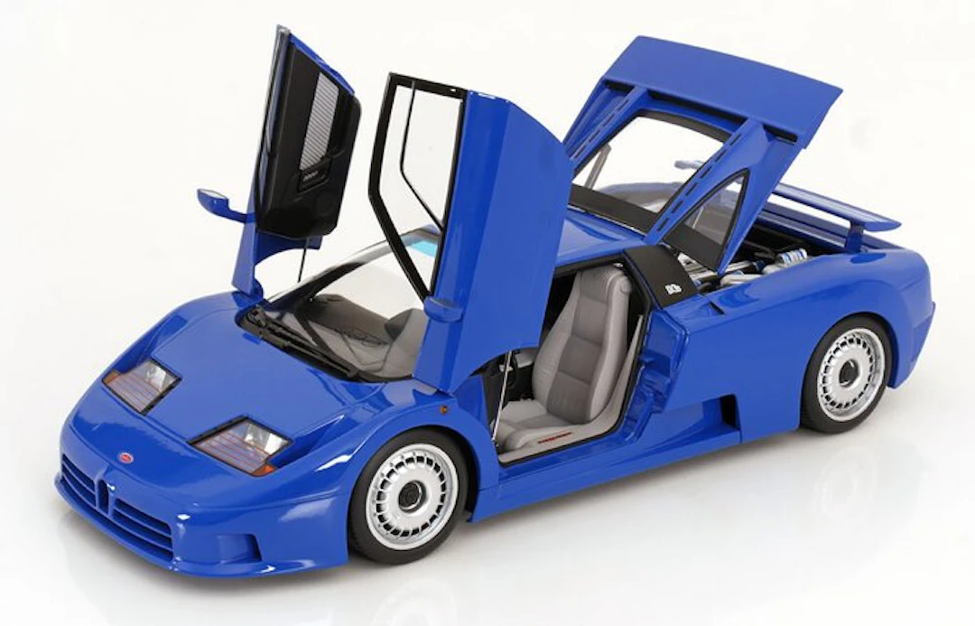 kk-scale 1:12 - Model car - Bugatti EB110 - 1991 - Blauw - Very detailed model!