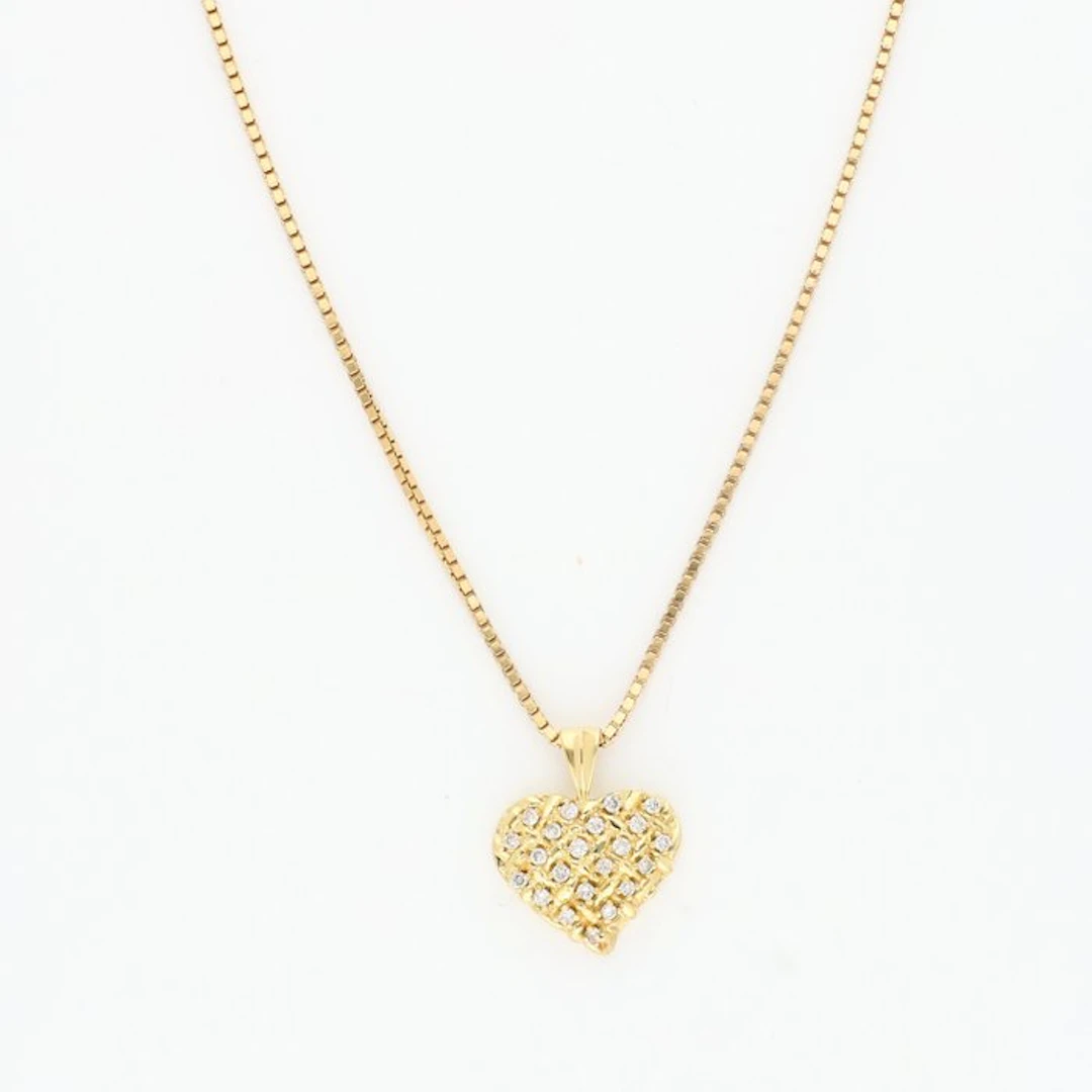 Necklace - 18 kt. Yellow gold Diamond (Natural)