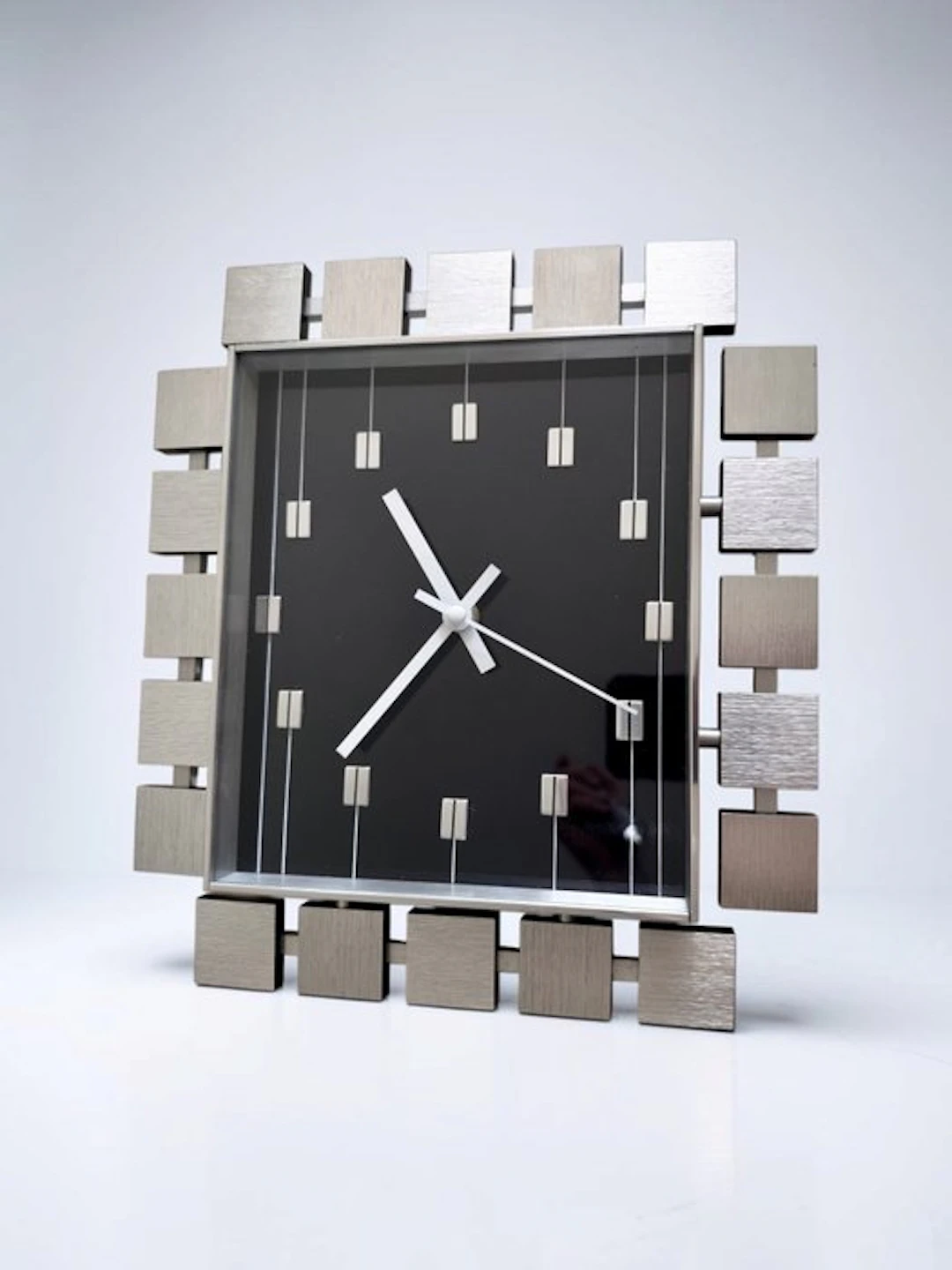 Wall clock - Juwelier Hörl Prototype - Mid-century modern Glass - 1970-1980