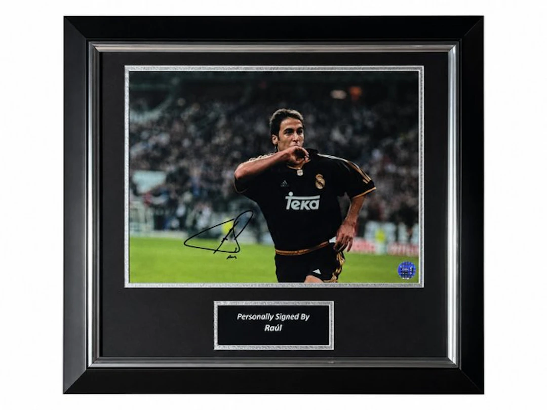 Real Madrid - European Football League - Raul – Signed...