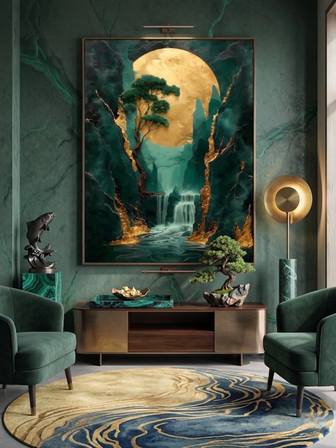 davey - Echi d'Oriente: Paesaggio Astrale in Verde...