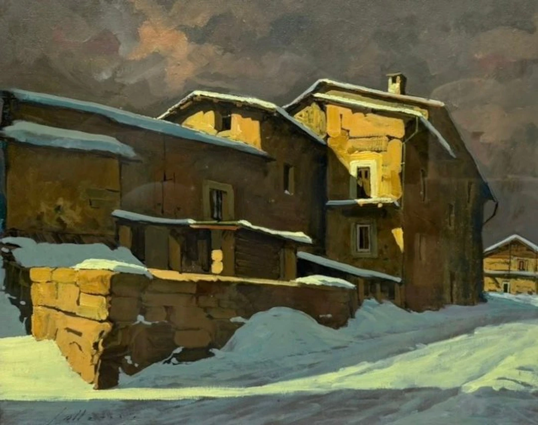 Umberto Mario Ziveri (1891-1971) - Sotto la Neve