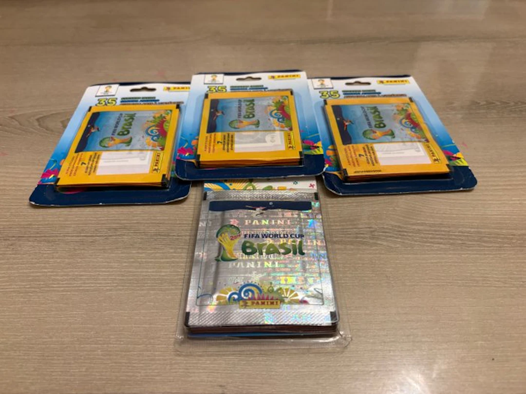 2014 Panini WK 2014 met blisters 4 stuks Brazilië - 4...
