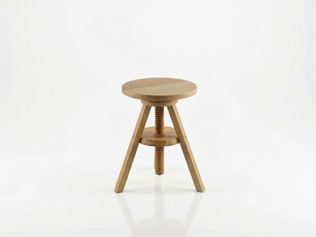 IKEA - Stool - Wood - Adjustable crank handle