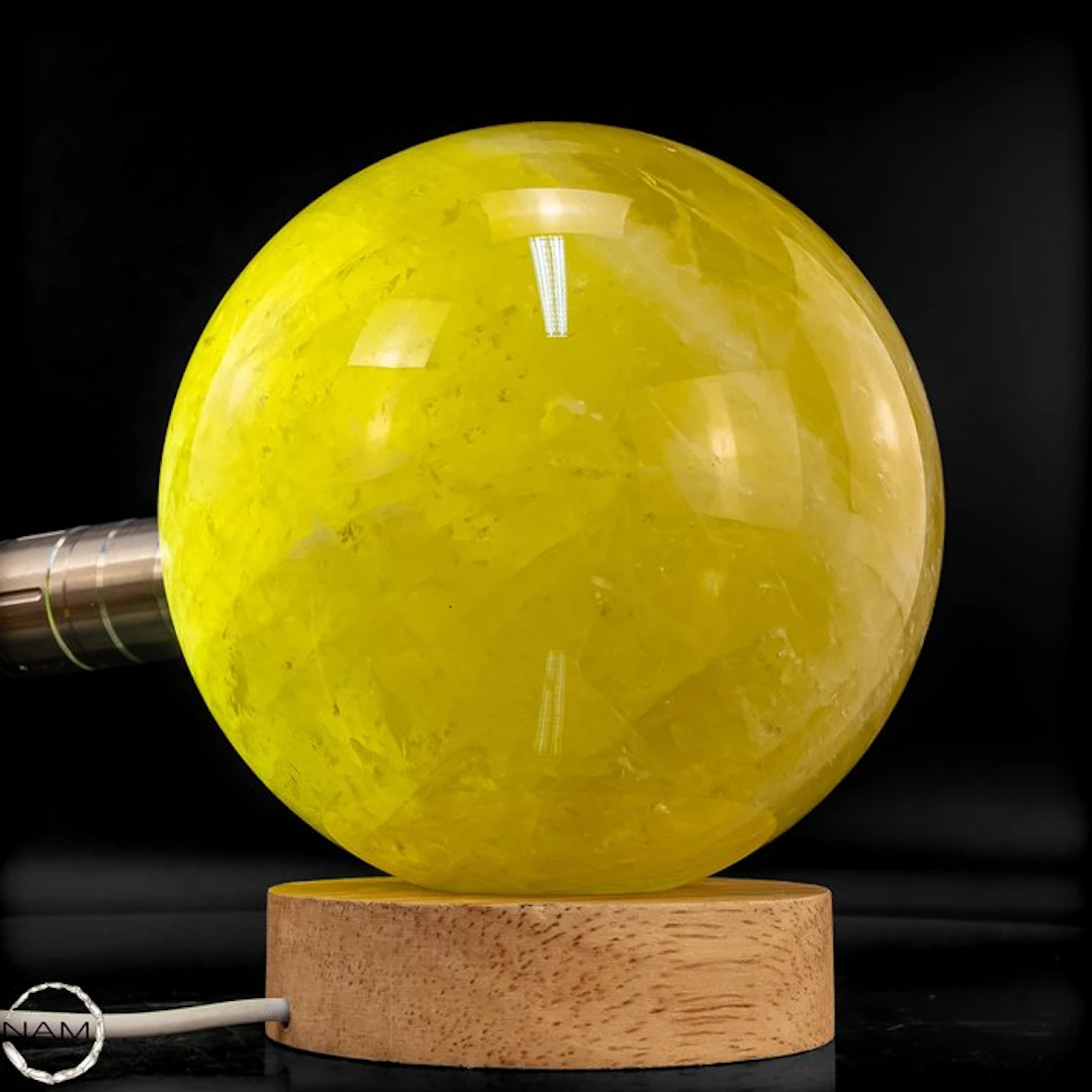 Rare, dreamlike citrine sphere of the highest quality...
