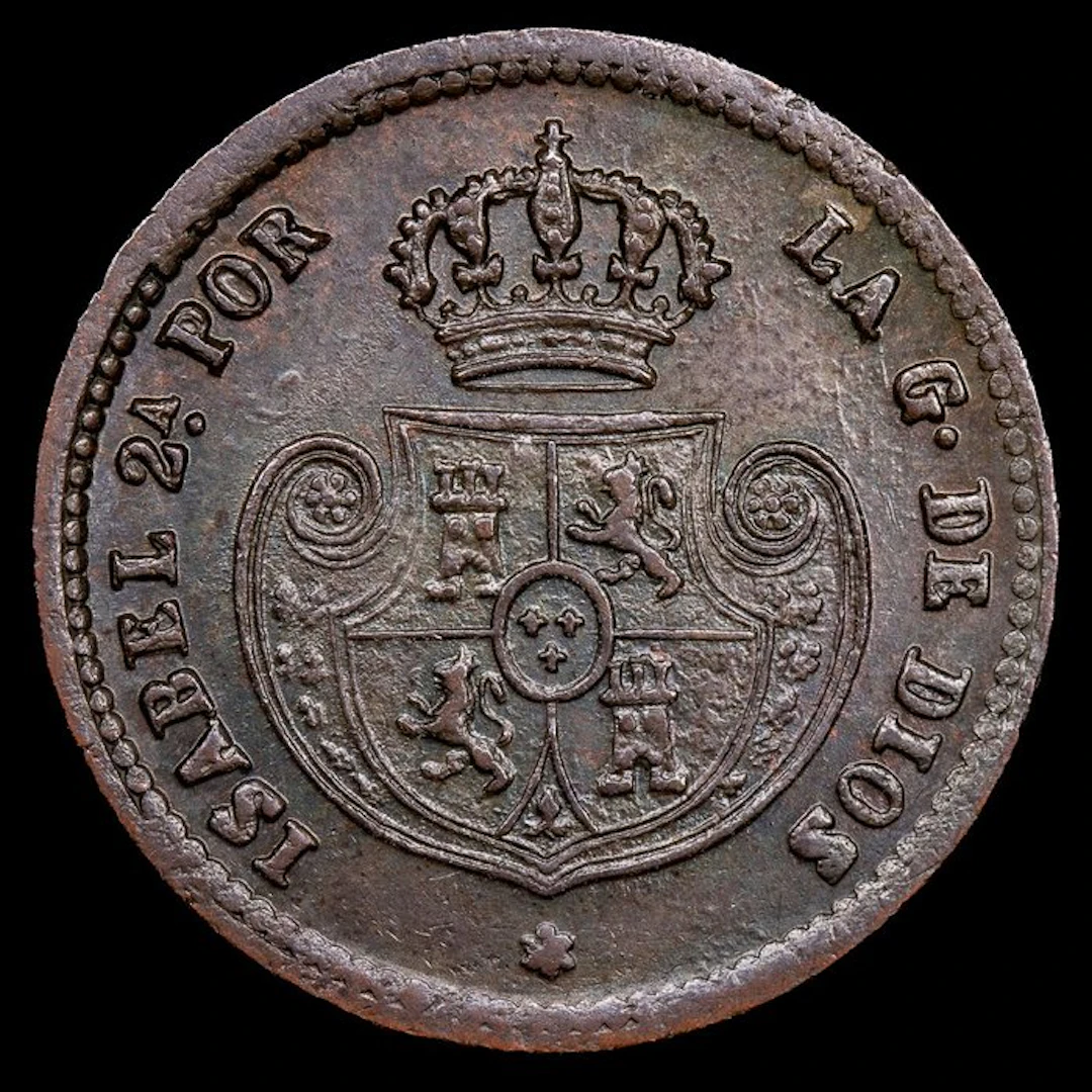 Spain. Isabel II. Decima de Real 1853 - Segovia (No reserve price)