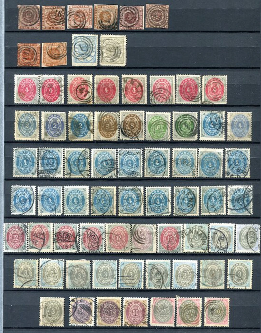 Denmark 1850/1960 - Collection starting with classics, sometimes in quantities