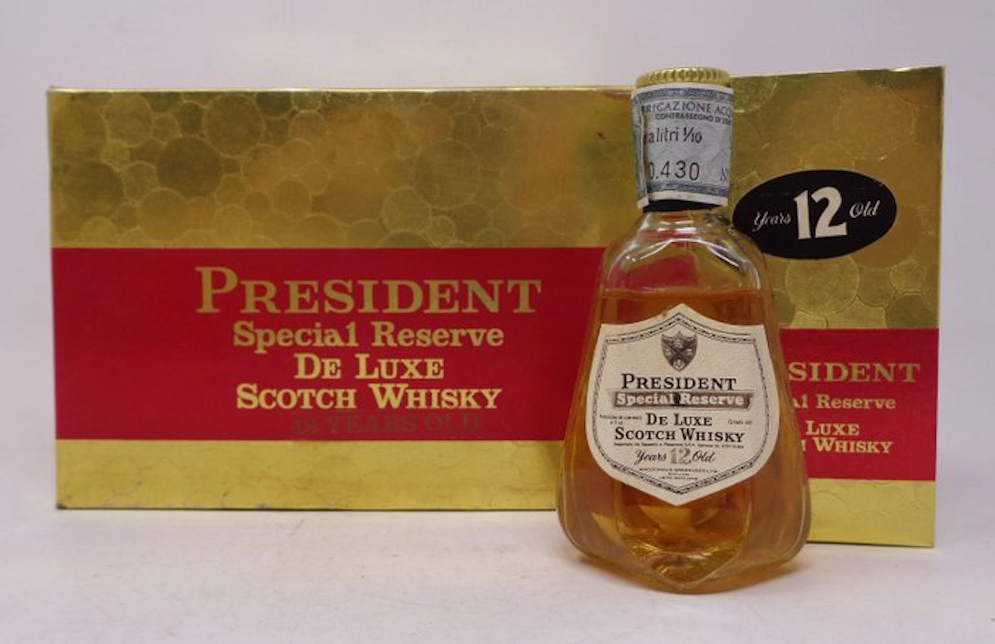 President 12 years old Special Reserve - Miniature - b