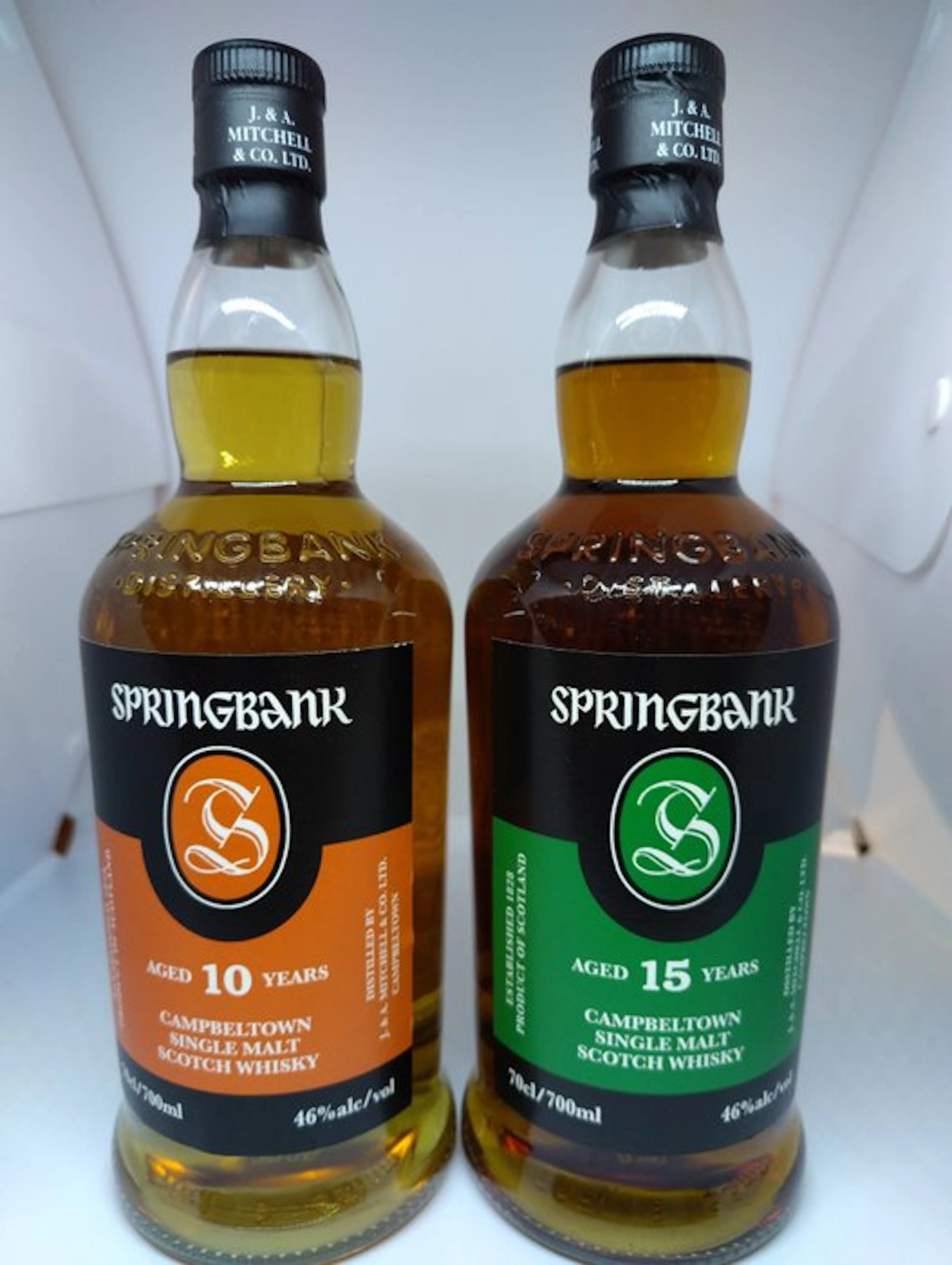 Springbank - 12yo & 15yo - b. 2025, 2026 - 70cl - 2 bottles