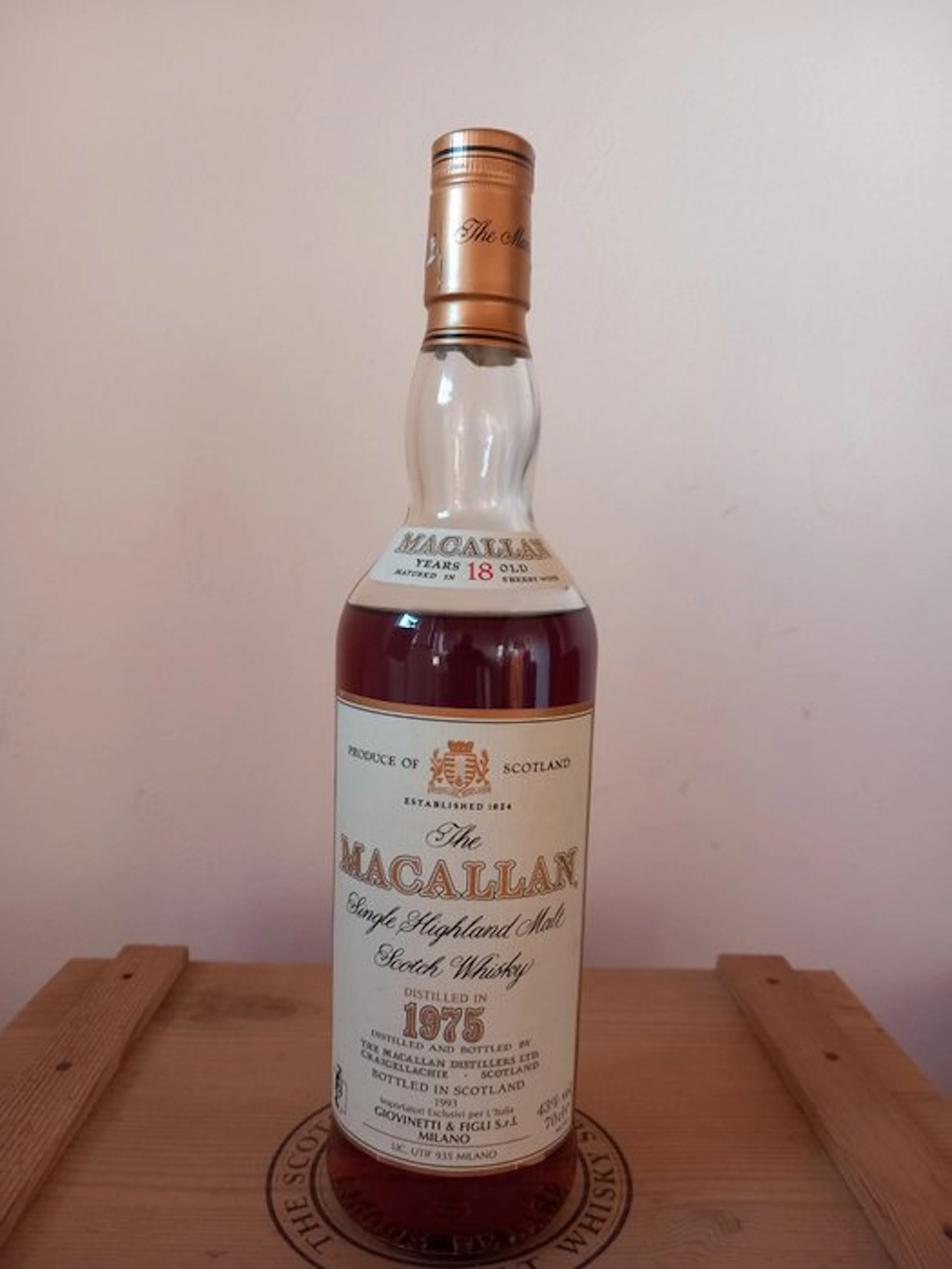 Macallan 1975 18 years old Sherry Wood - b. 1993 - 70cl