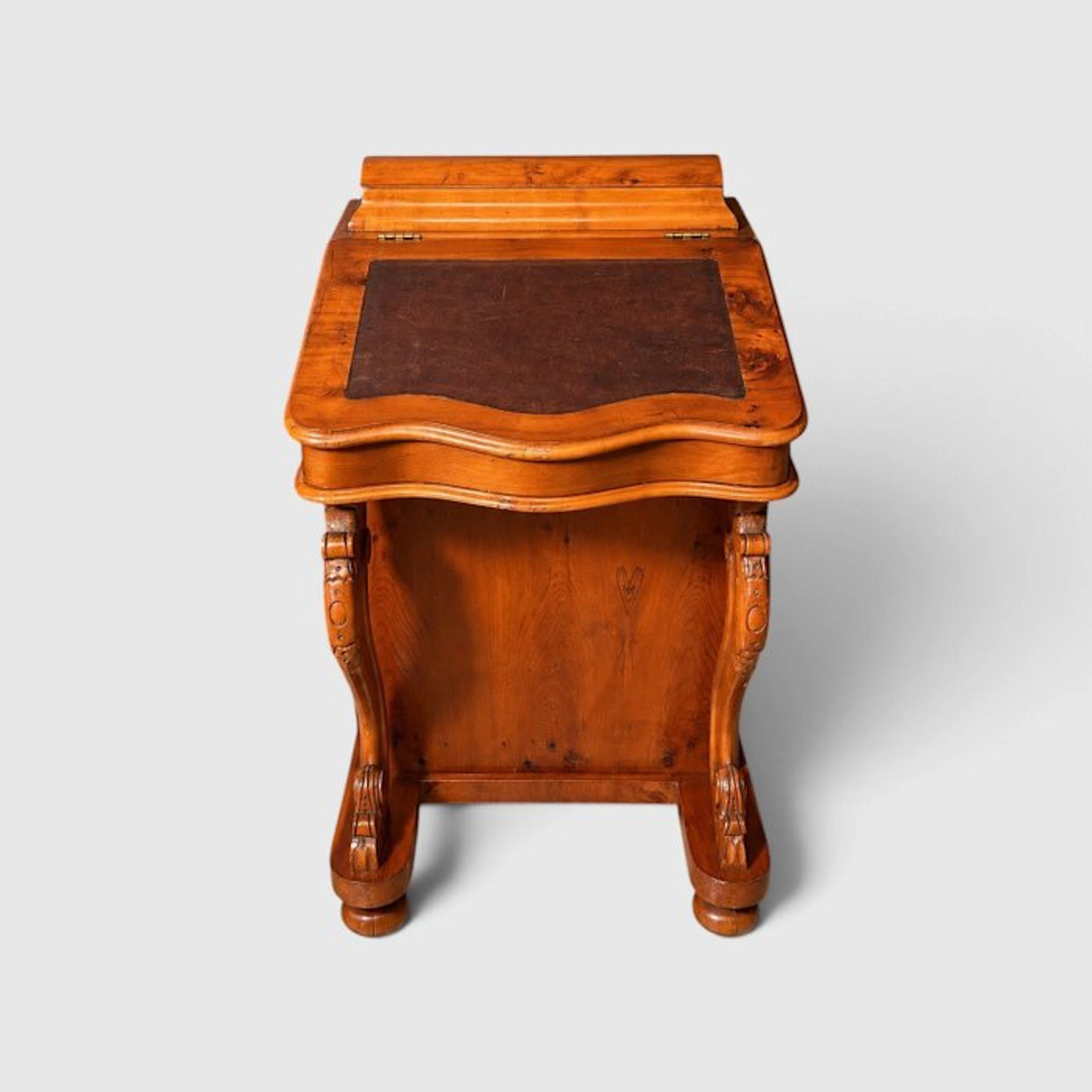 Writing table - Wood, Leather