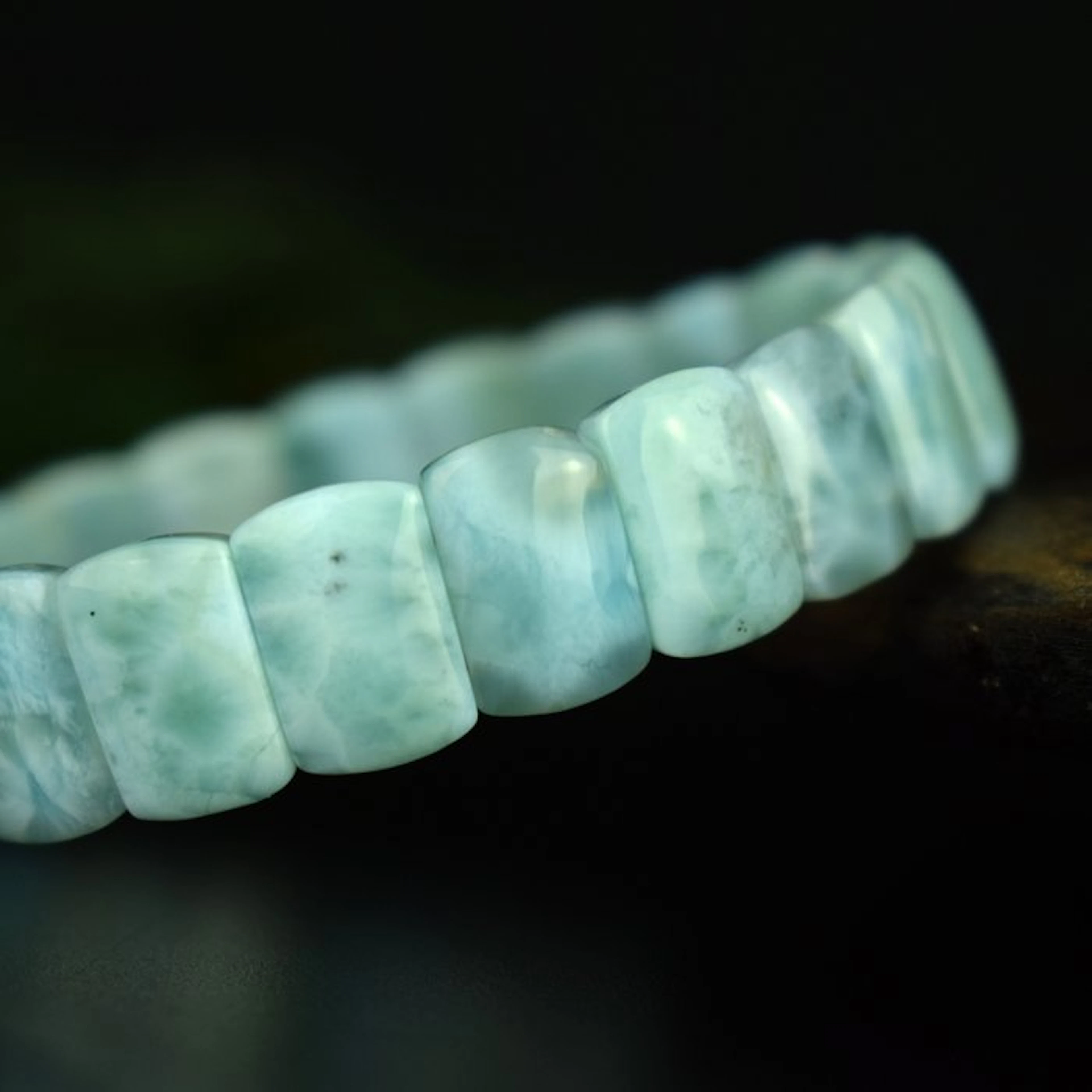 Natural larimar - gemstone quality - rare piece - Width: 12 mm- 19.7 g