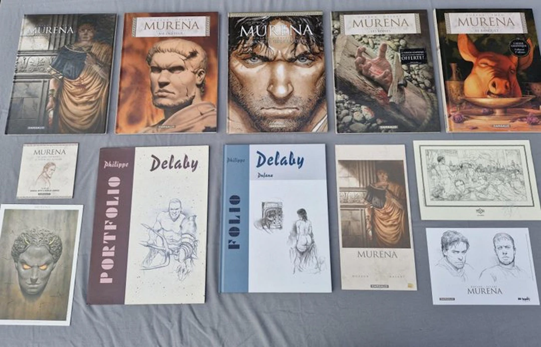Murena T6 à T10 + 2x portfolio + 5x ex-libris - 5x C...