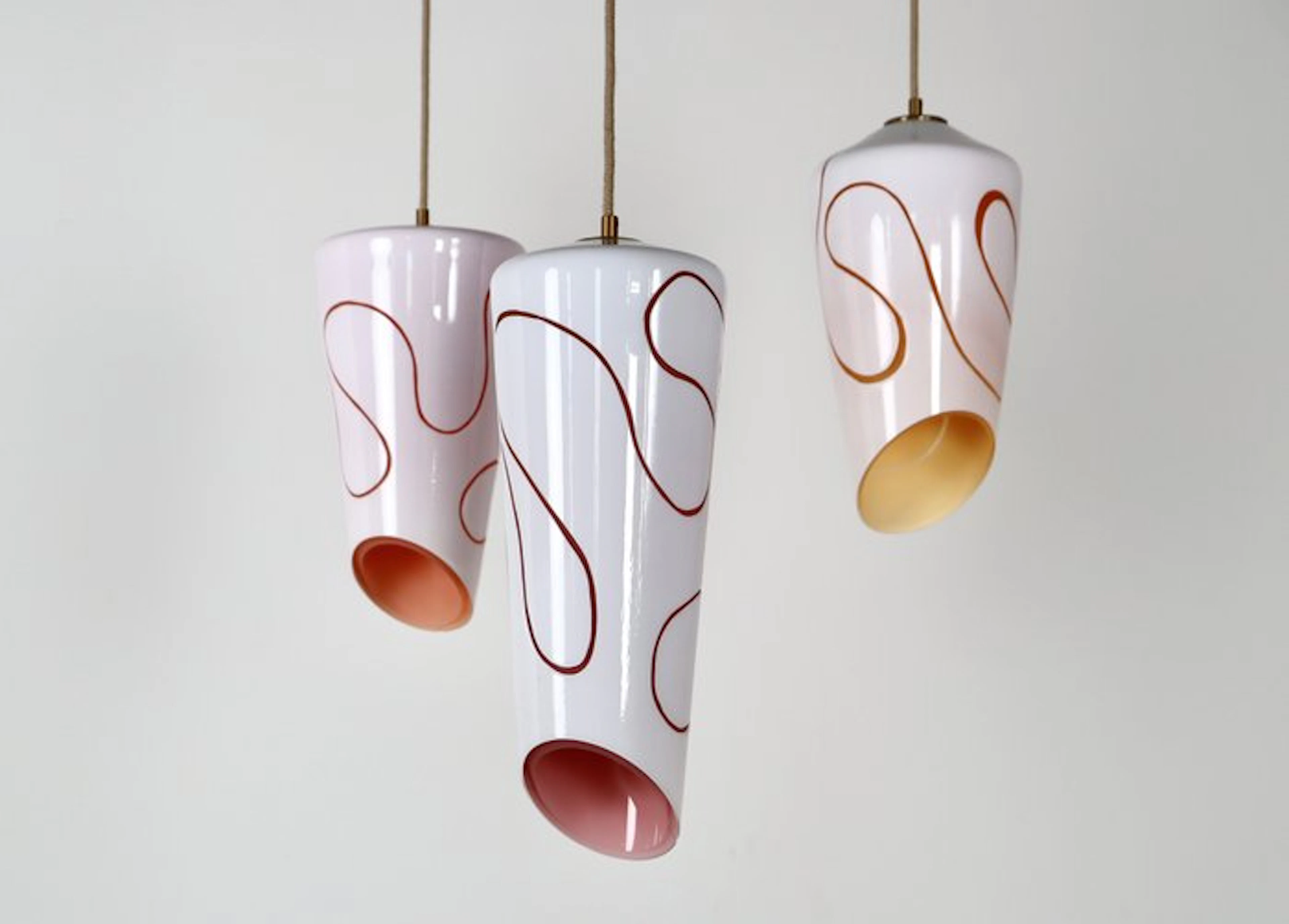 Valenverre - Valentin Rizzo - Hanging lamp (3) - Glass - Thread size