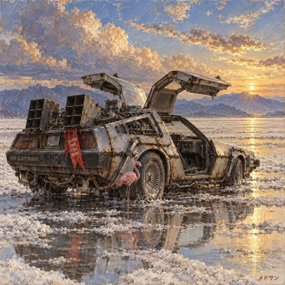 MEDSAN - Back to the Future DeLorean (バック・トゥ・ザ・フューチャーのデロリアン) - UNIQUE WORK