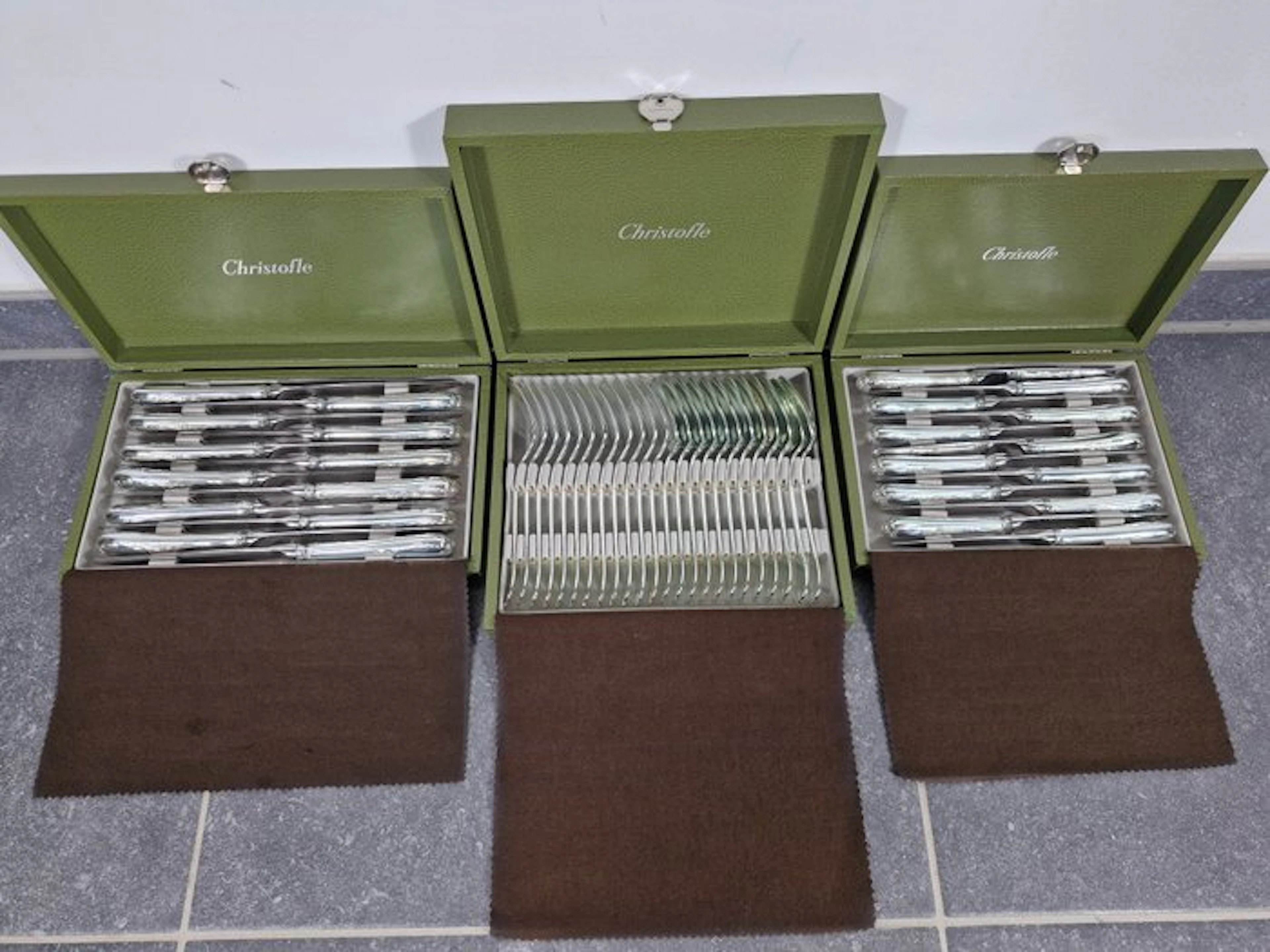 Christofle - Cutlery set for 12 (48) - Marly - Silverplated