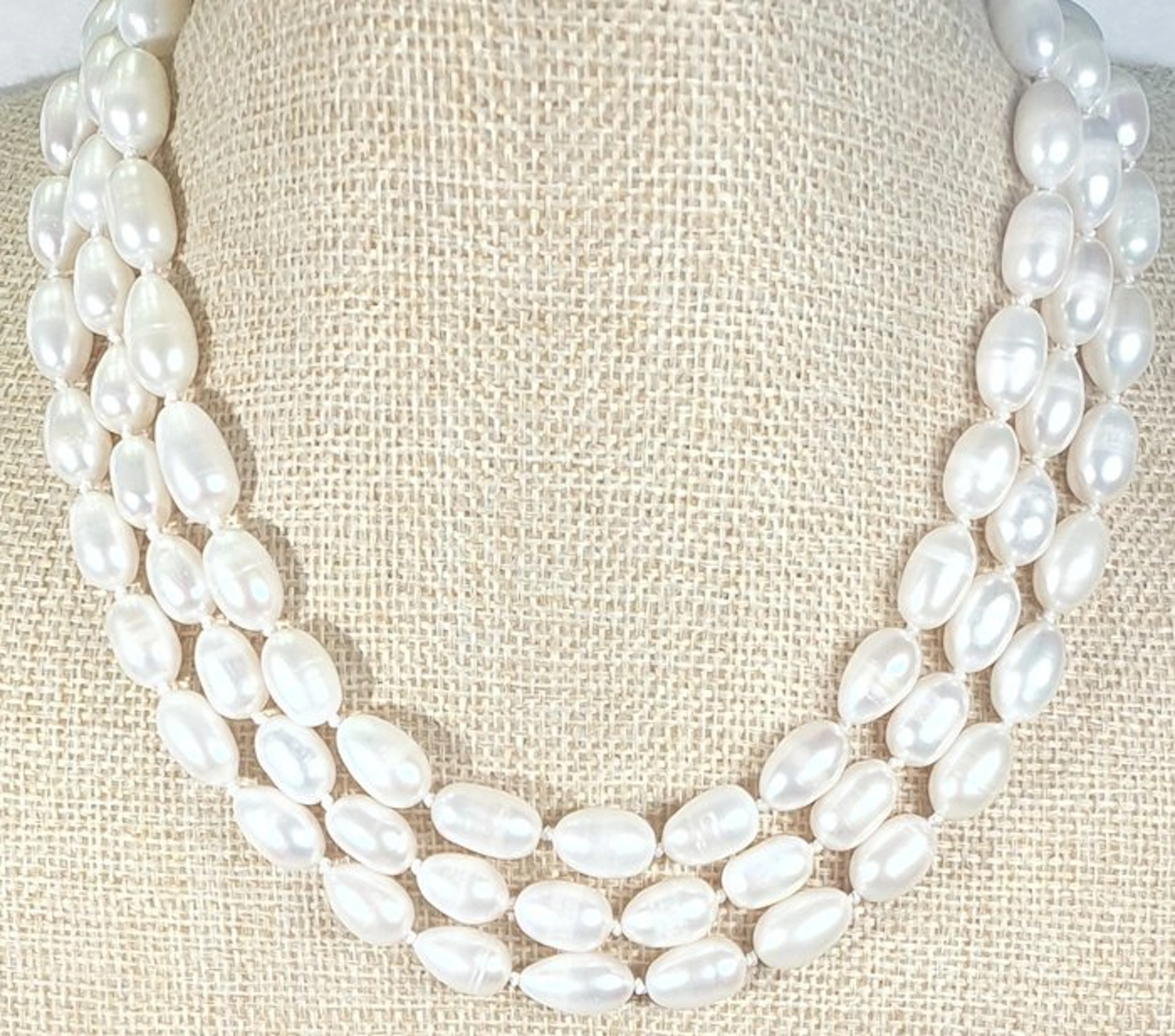 Natural Freshwater Pearls - VERY LONG - Symbol of Purity...