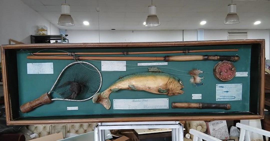 Artesano - Diorama Pesca de rio mosca ahogada - 1970-1980 - Ireland