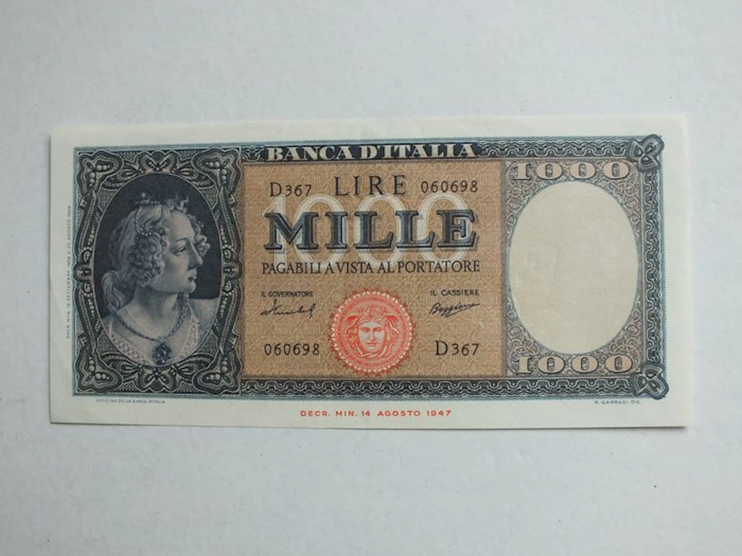 Italy. - 1000 Lire - 1959 - Gigante BI 34d (No reserve price)