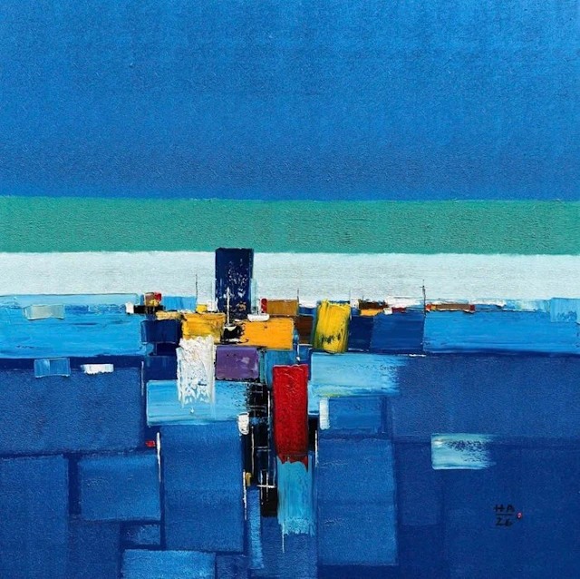Hoang Anh - Vibration sur l’Eau ↑120 →120 cm