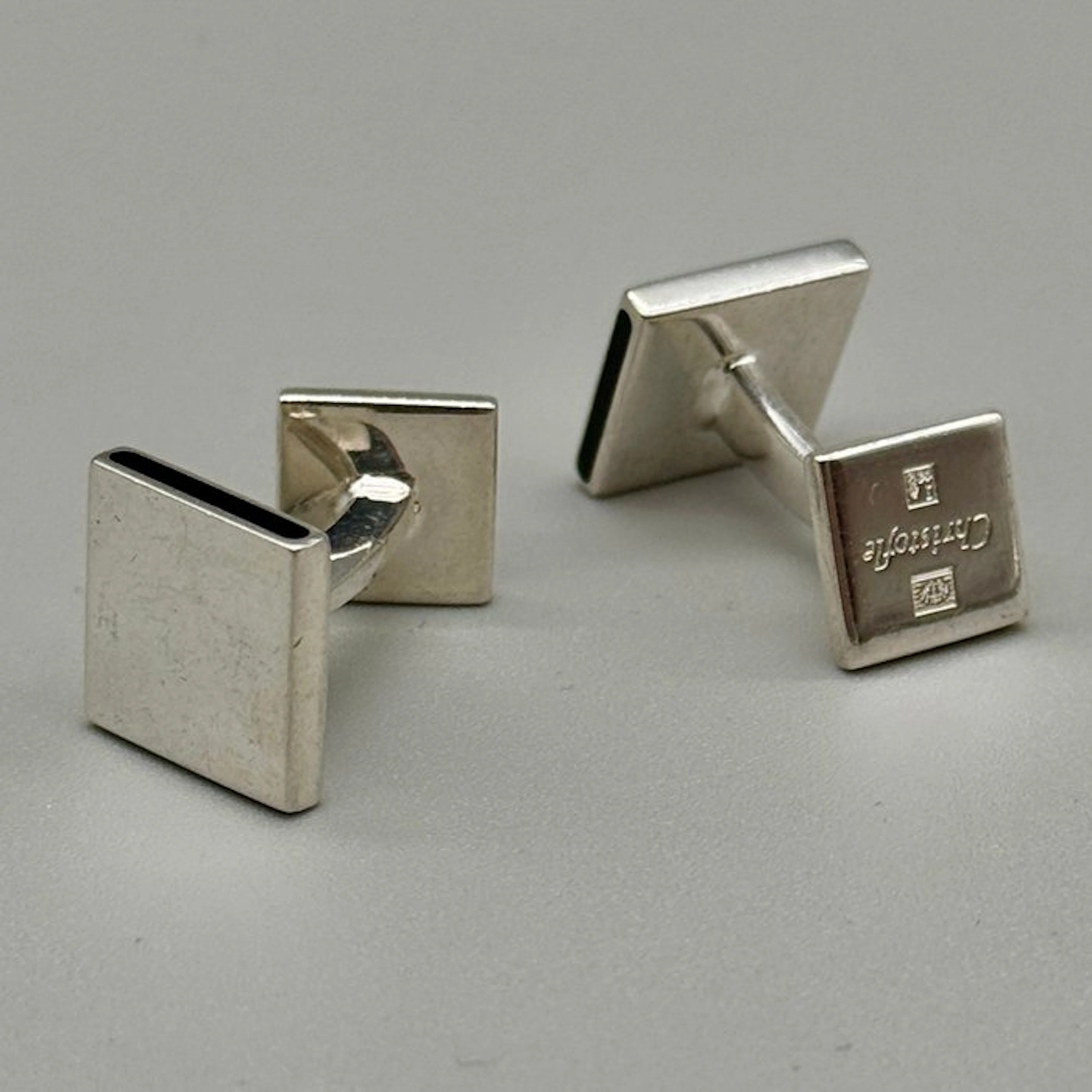 Silver-plated - Cufflinks - Christofle Squares
