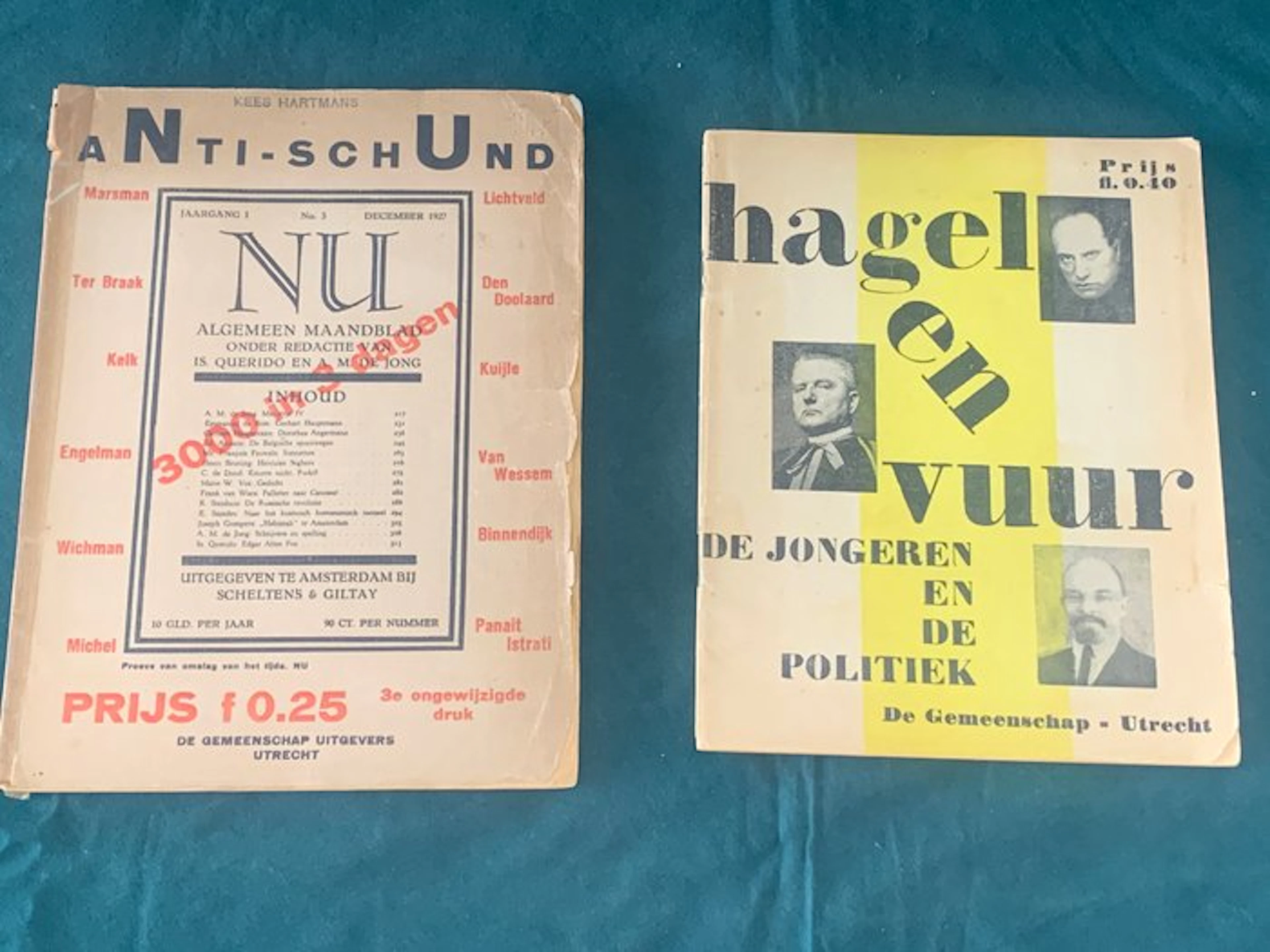 De Gemeenschap/Utrecht - Lot met 2 uitgaven: aNti-schUnd...