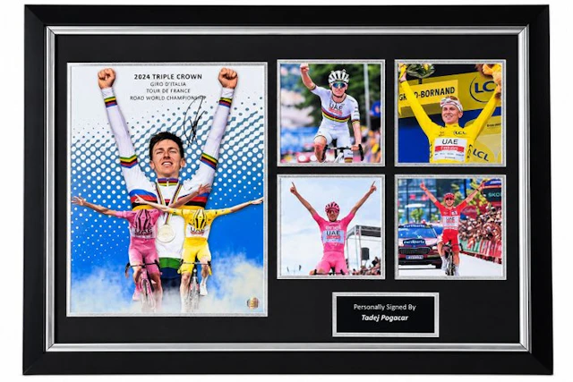 UAE Team Emirates - Tadej Pogačar – Signed Triple Crown...
