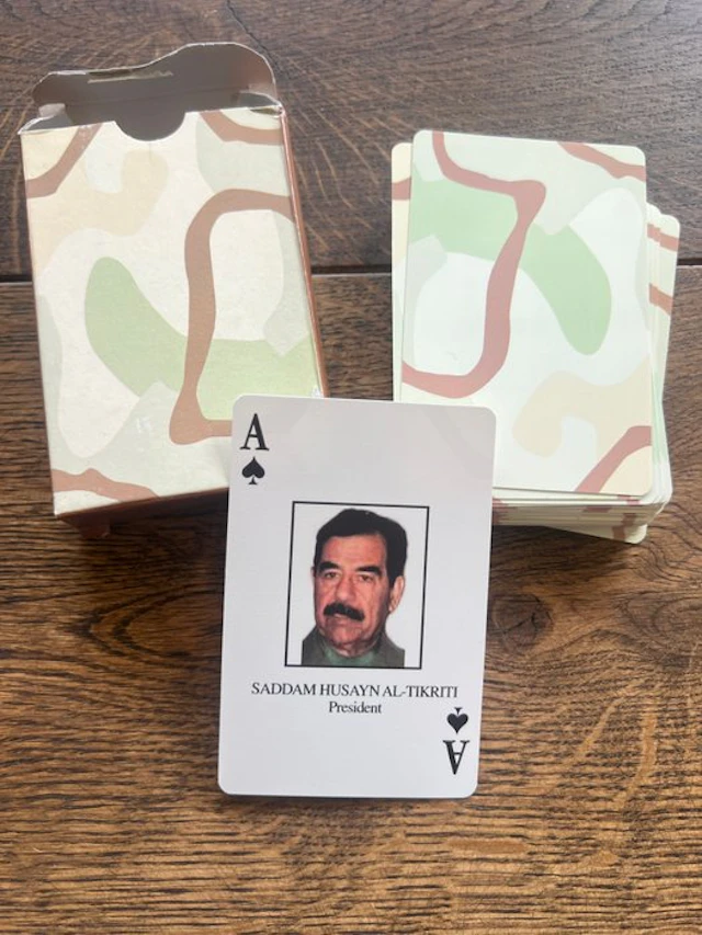 US Army - Card game US Military Most-wanted Iraqi playing...