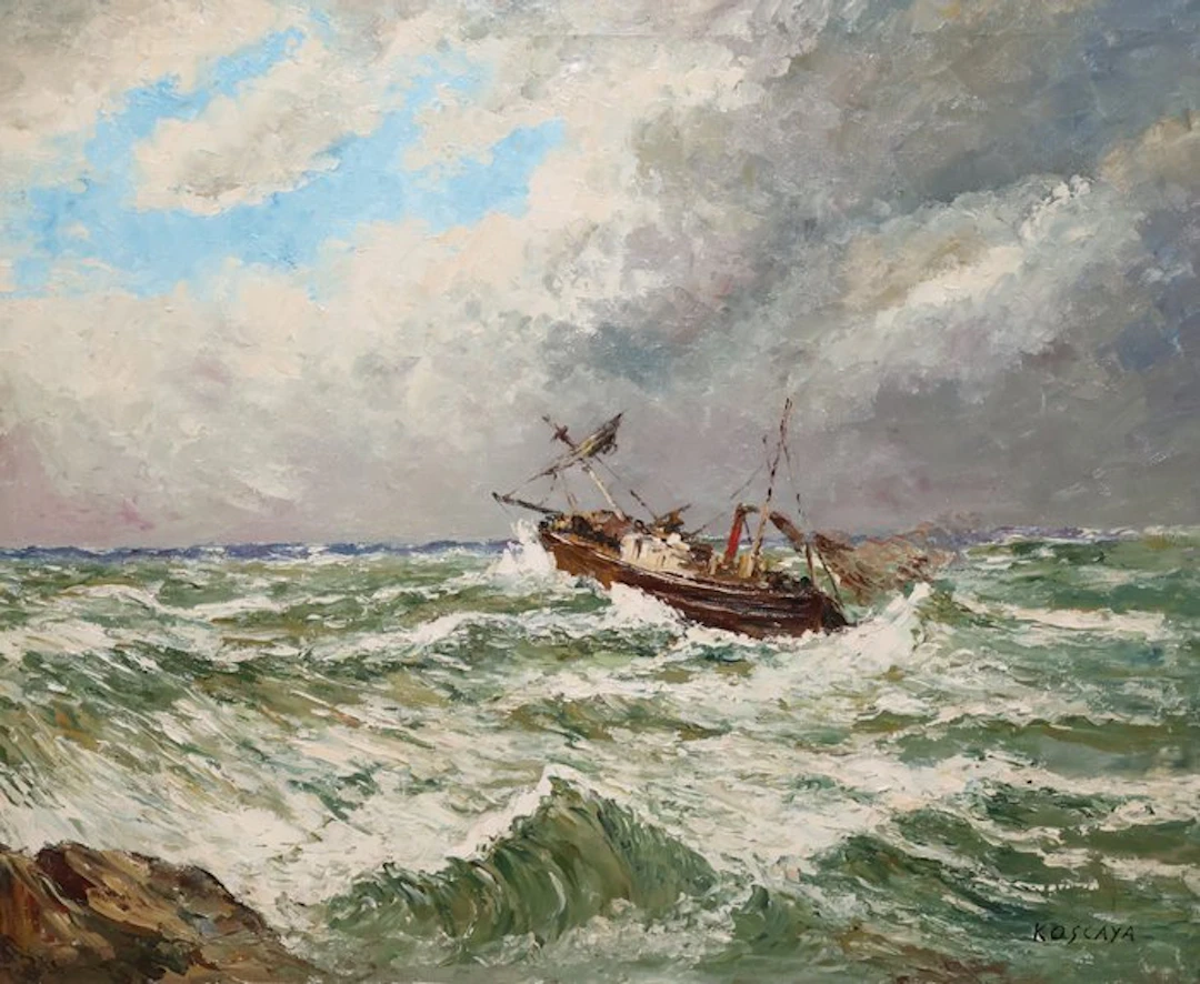 Enrique Koskaya (1901-1970) - Navegando contra el oleaje