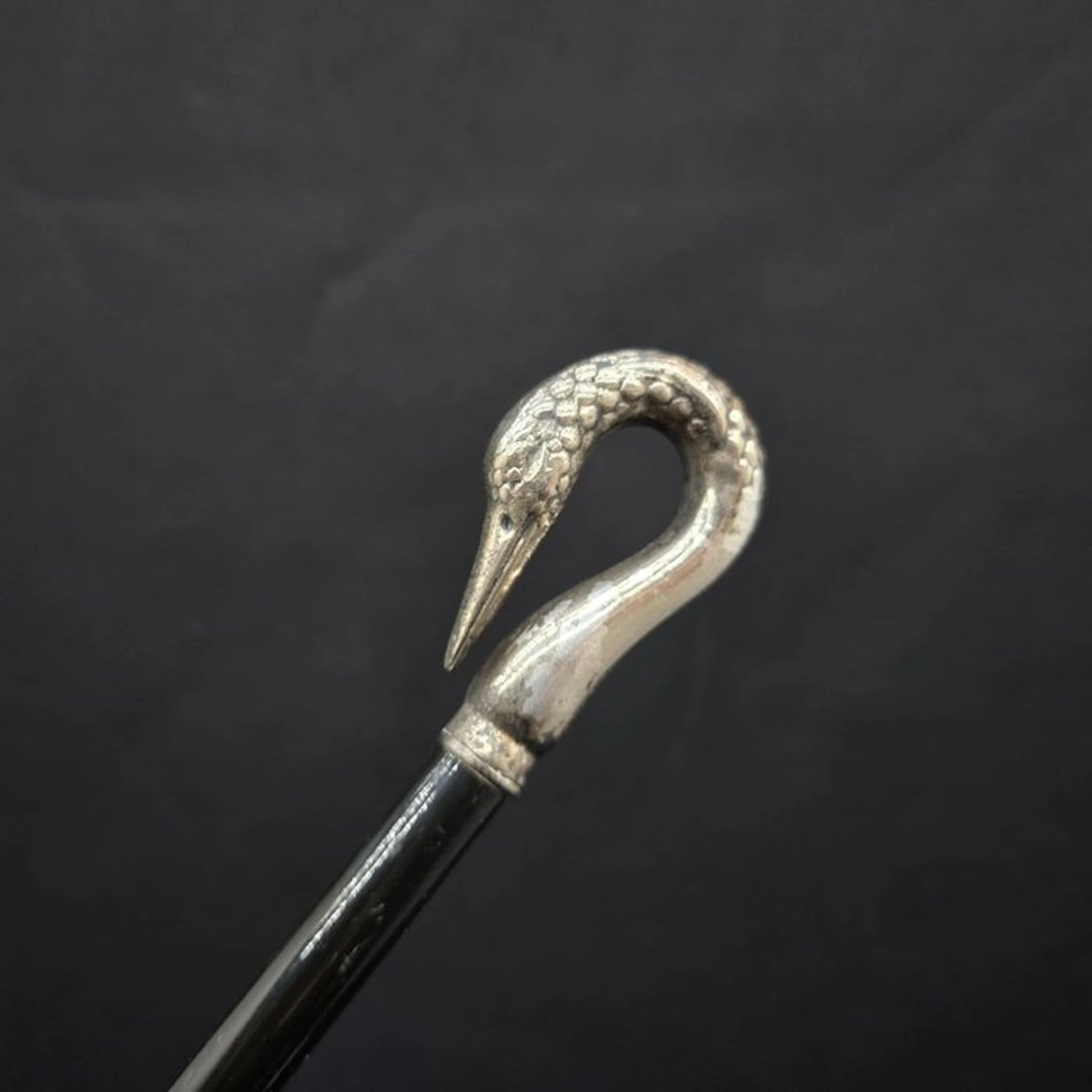 Walking stick - Wood, Silver