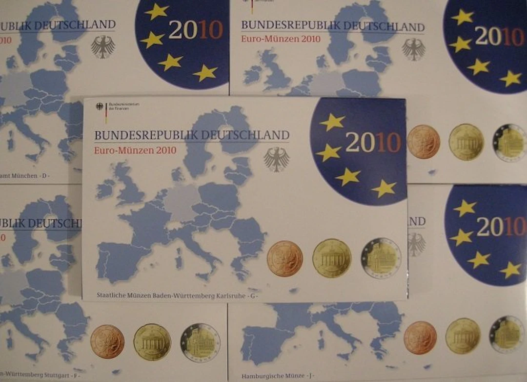 Germany. Proof Set 2010 "A,D,F,G,J" (5 sets) (No reserve price)
