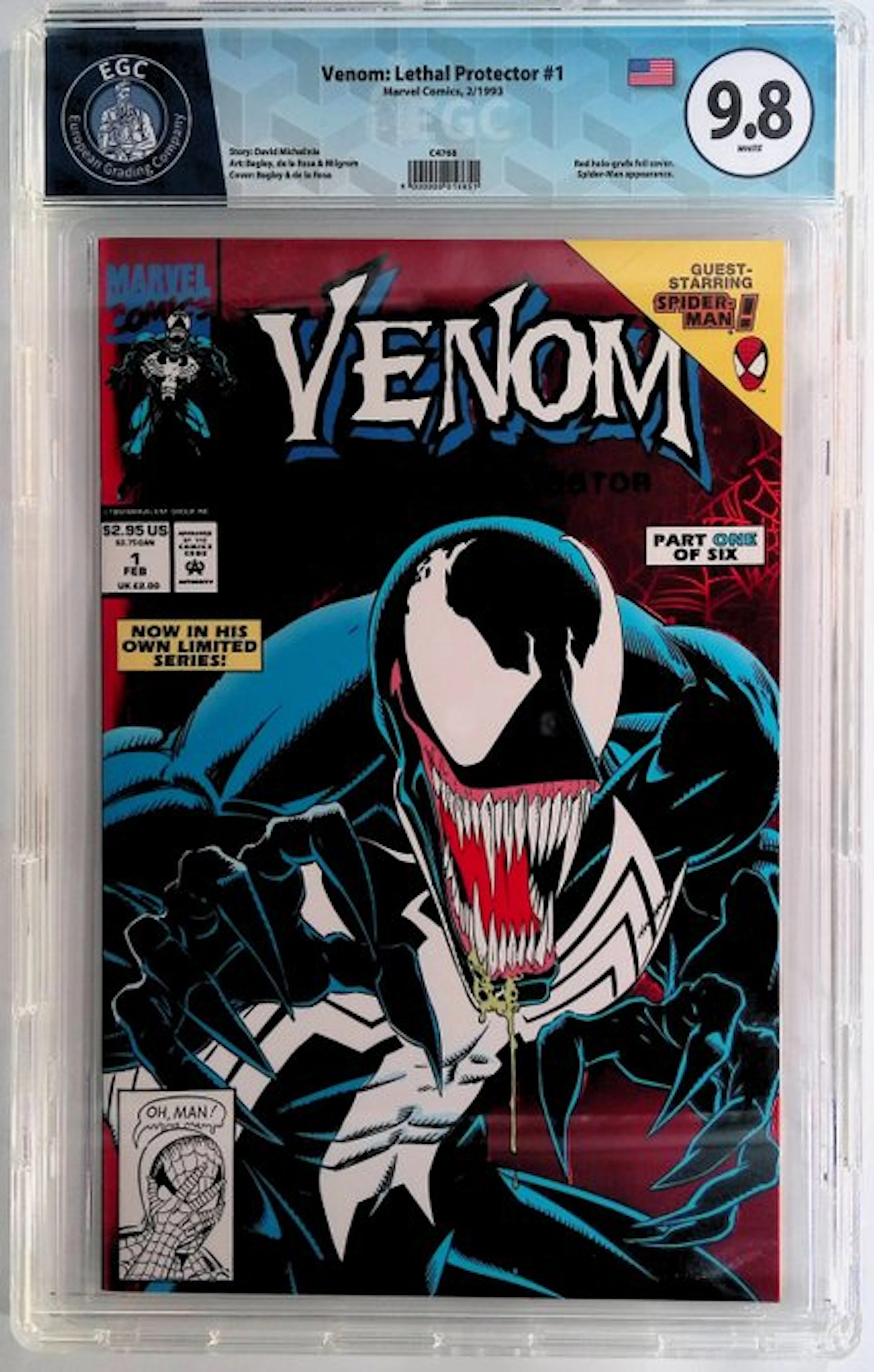 Venom: Lethal Protector #1 - EGC 9.8 - 1 Graded comic - First edition - 1993
