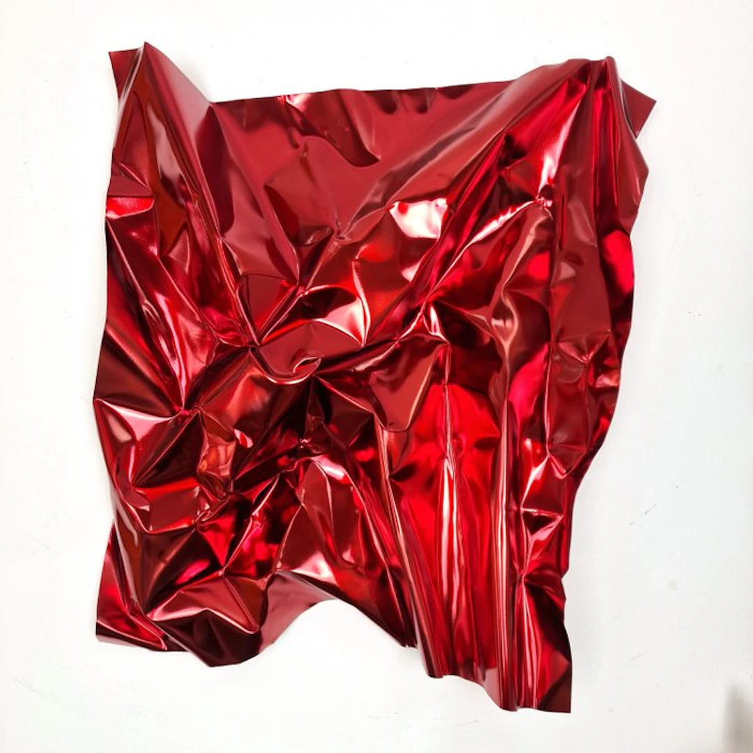 José Soler Art - Steel Silk. Red XL (Wall Sculpture)