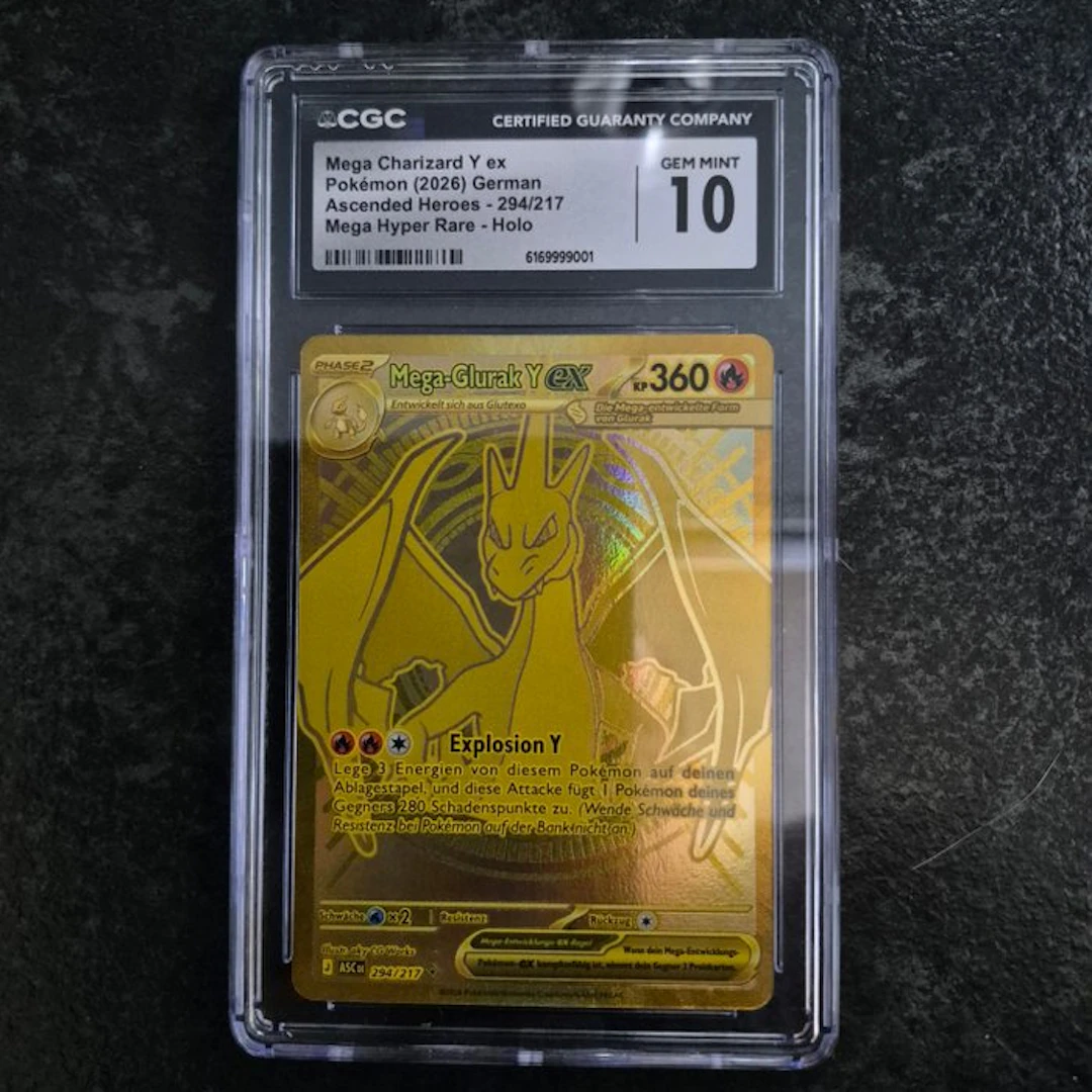 Pokémon - 1 Graded card - Mega-Glurak Y ex 294/217 Foil