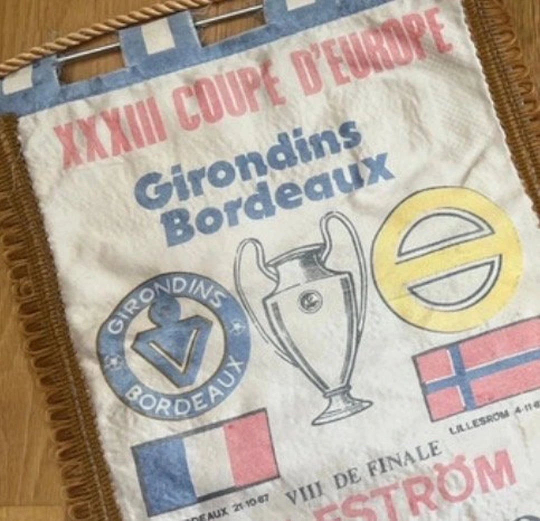 girondins bordeaux - uefa cup - 1987 - Flag / pennant