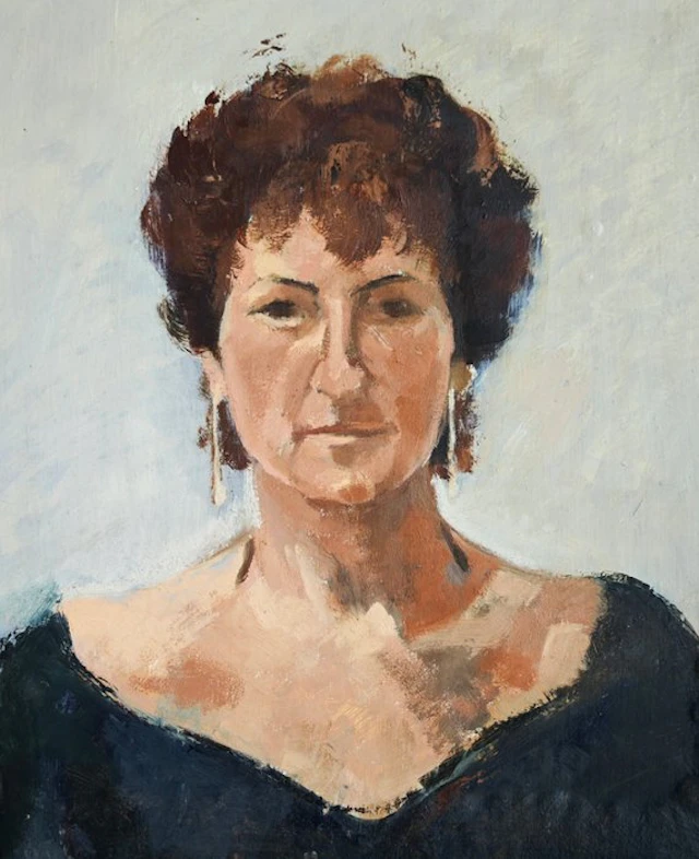 École française (XX) - La Dame en bleu - NO RESERVE