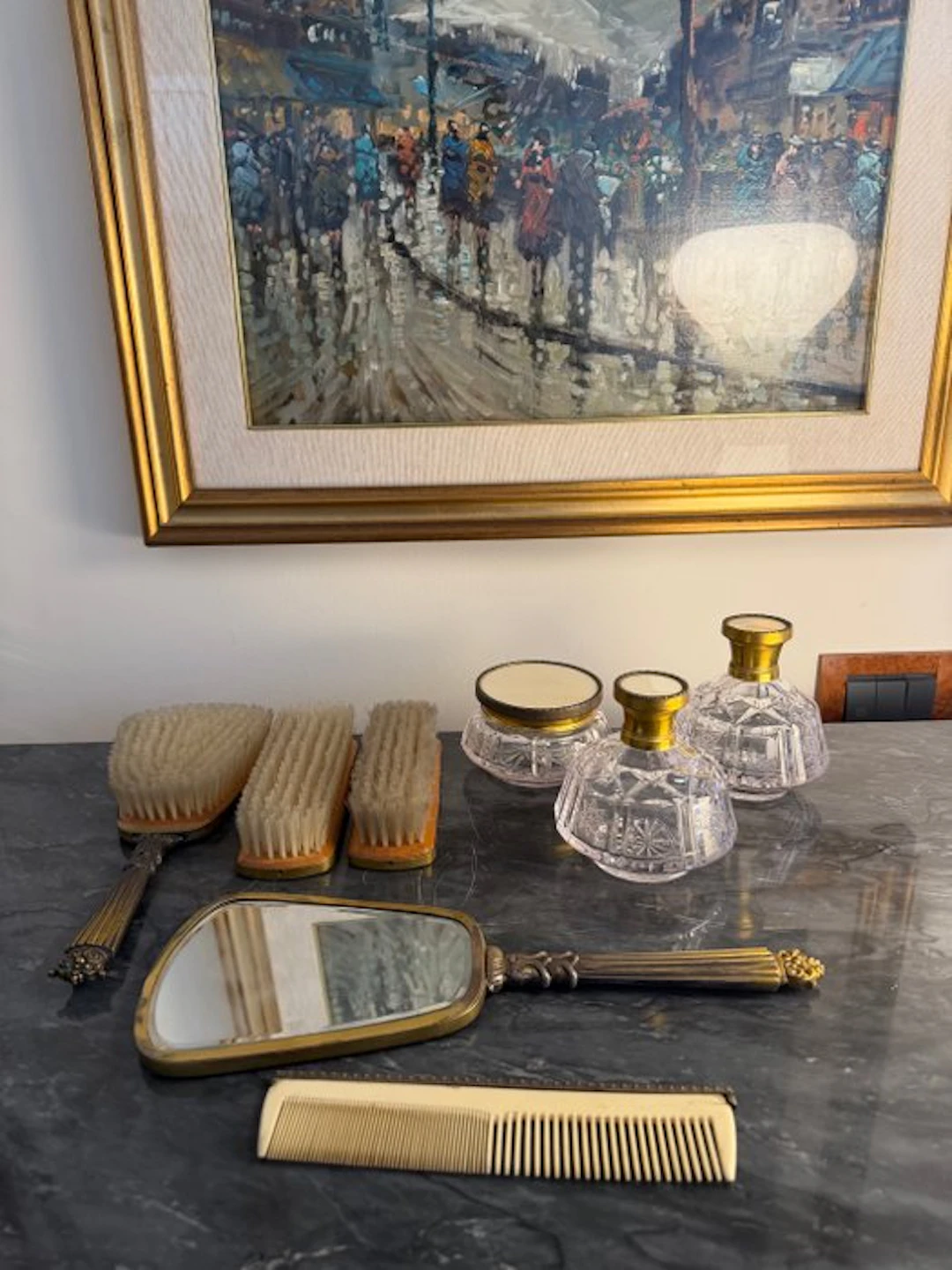 Toilet set (8) - .800 silver