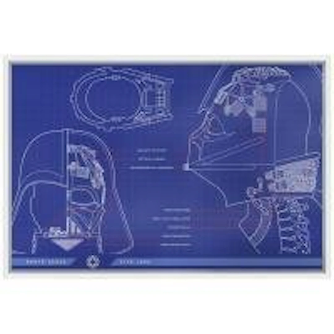Niue. 2 Dollars 2025 Star Wars(TM) Blueprints: Darth Vader 1 Oz (.999)