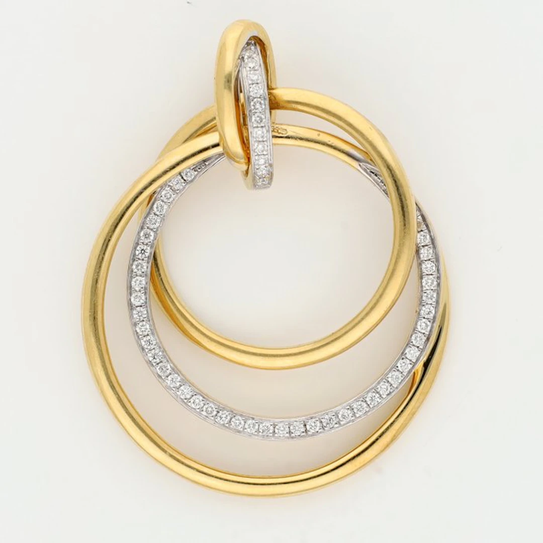 Pendant - 18 kt. Yellow gold Diamond (Natural)